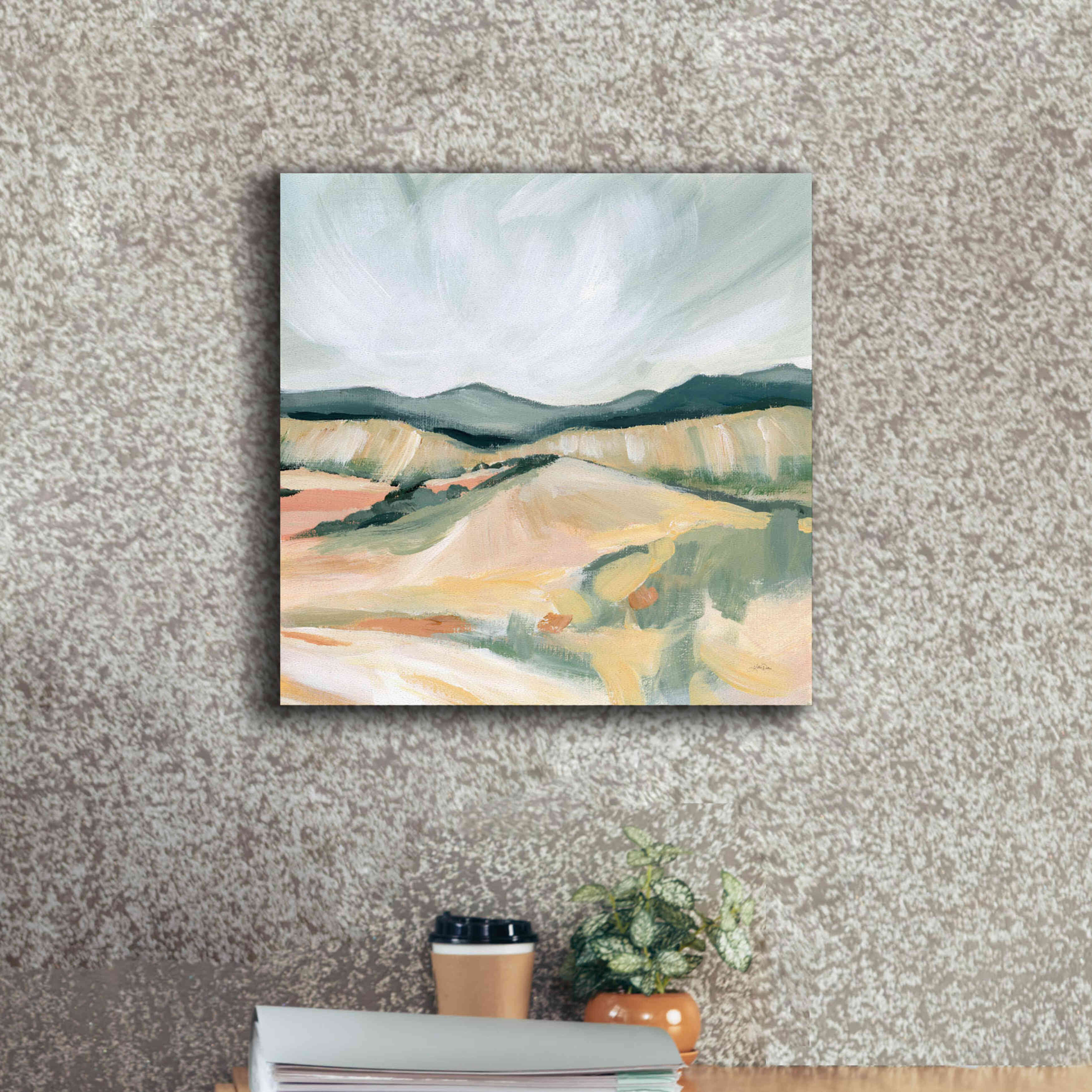 'Vermillion Landscape II' by Katrina Pete, Giclee Canvas Wall Art,18x18