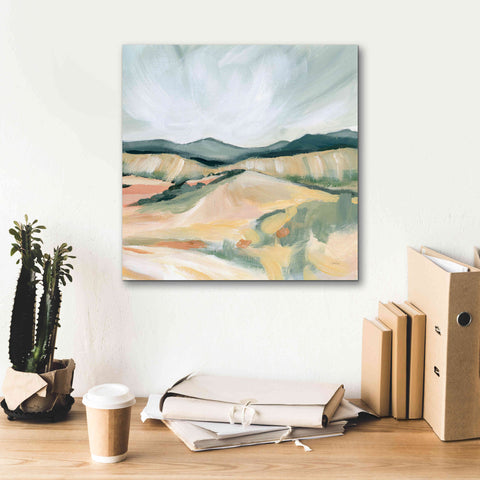 Image of 'Vermillion Landscape II' by Katrina Pete, Giclee Canvas Wall Art,18x18