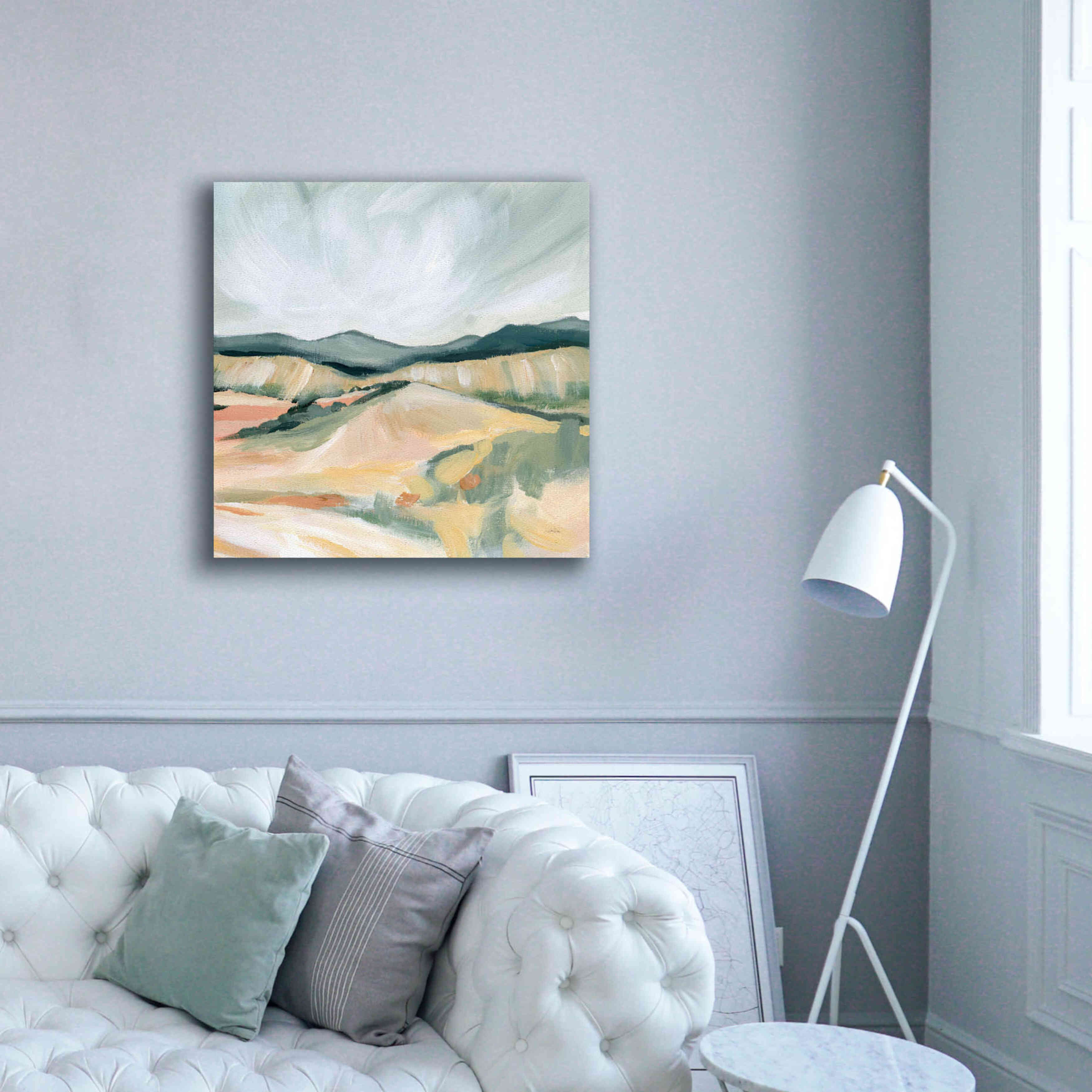 'Vermillion Landscape II' by Katrina Pete, Giclee Canvas Wall Art,37x37