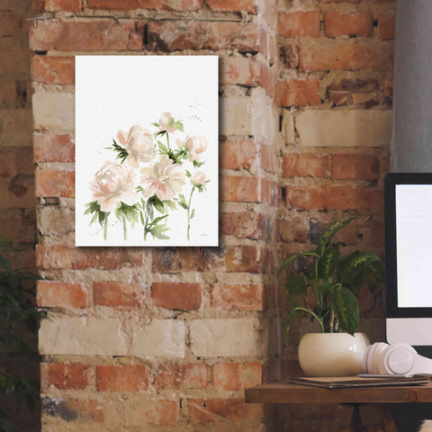 Image of 'Peonies I' by Katrina Pete, Giclee Canvas Wall Art,12x16
