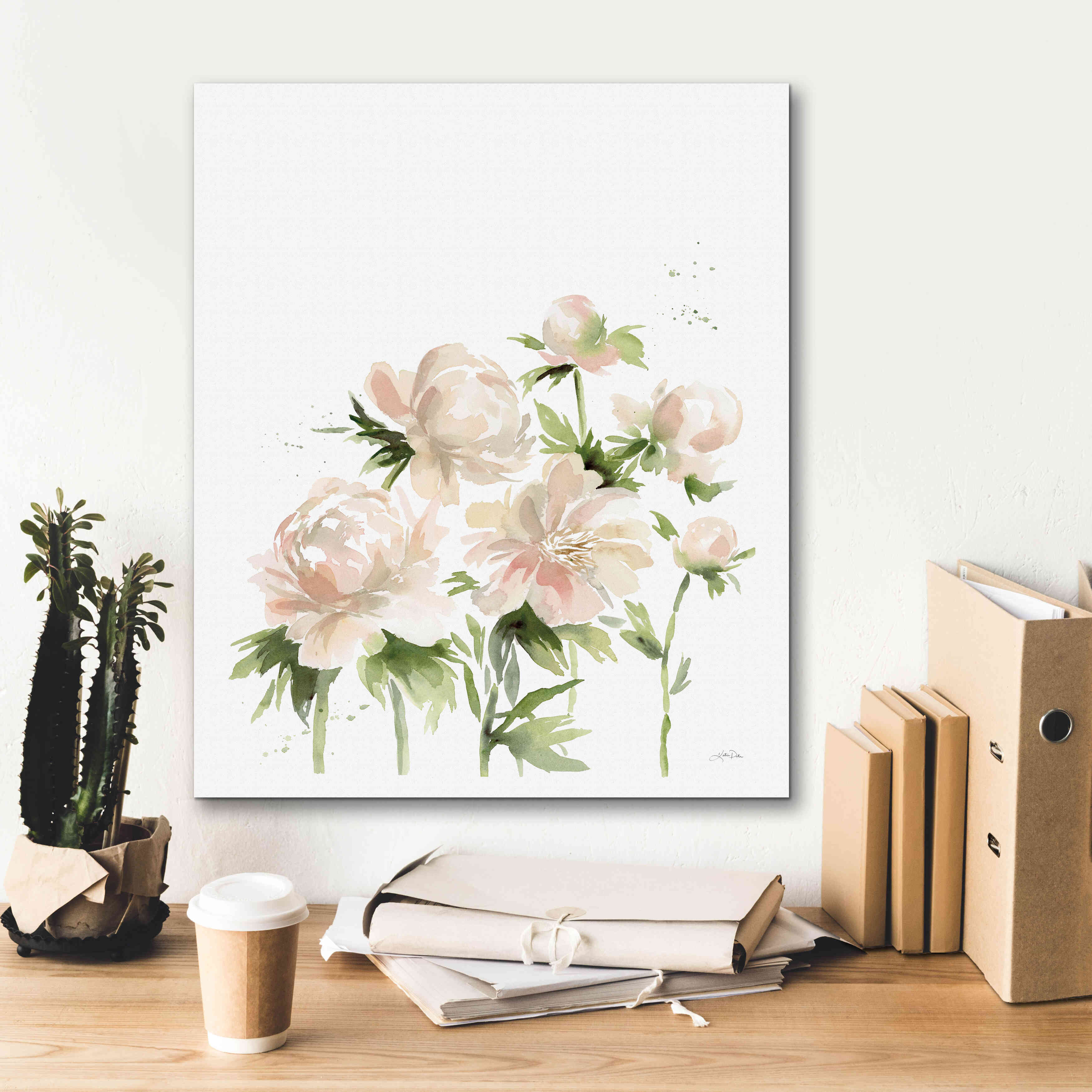 'Peonies I' by Katrina Pete, Giclee Canvas Wall Art,20x24