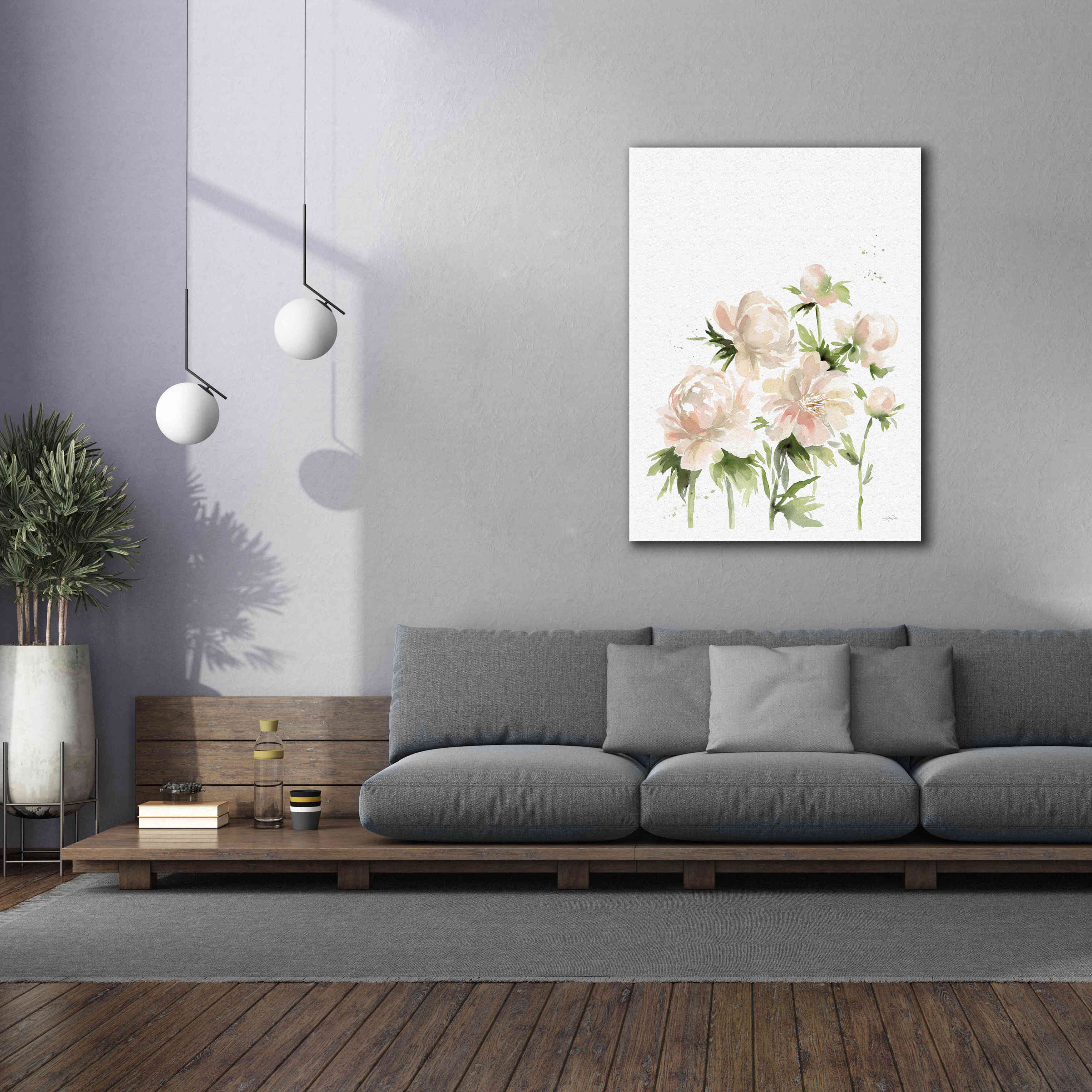 'Peonies I' by Katrina Pete, Giclee Canvas Wall Art,40x54