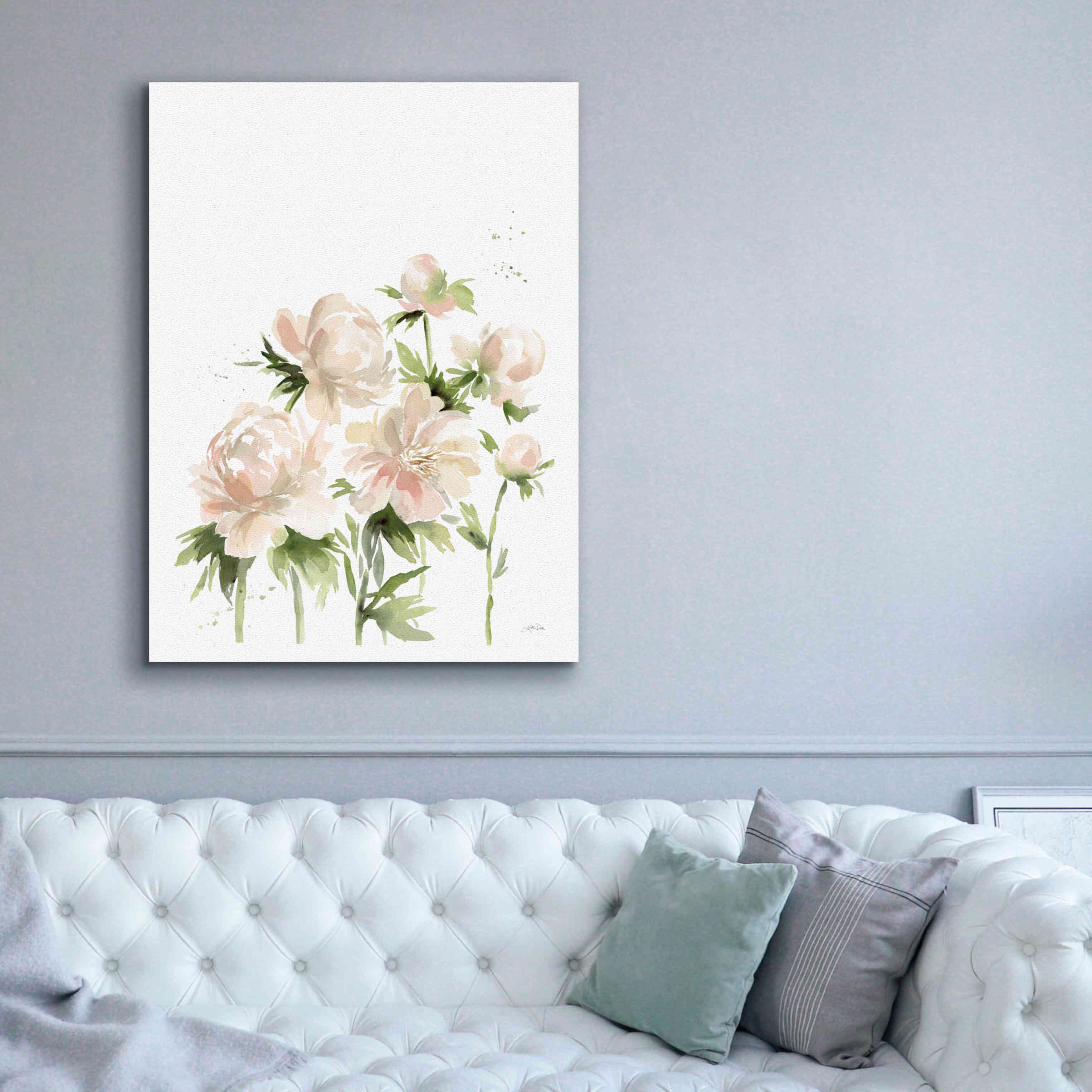'Peonies I' by Katrina Pete, Giclee Canvas Wall Art,40x54