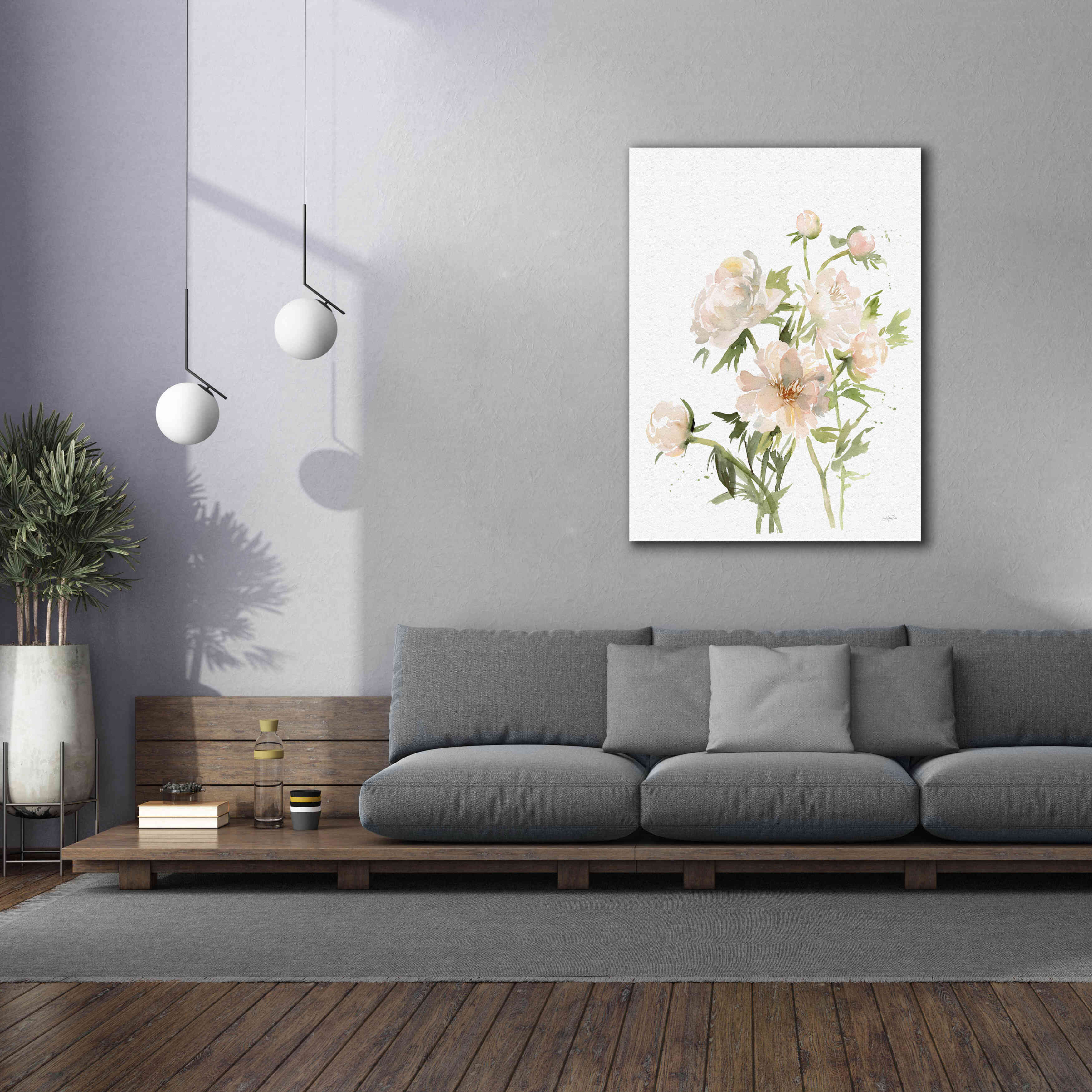 'Peonies II' by Katrina Pete, Giclee Canvas Wall Art,40x54