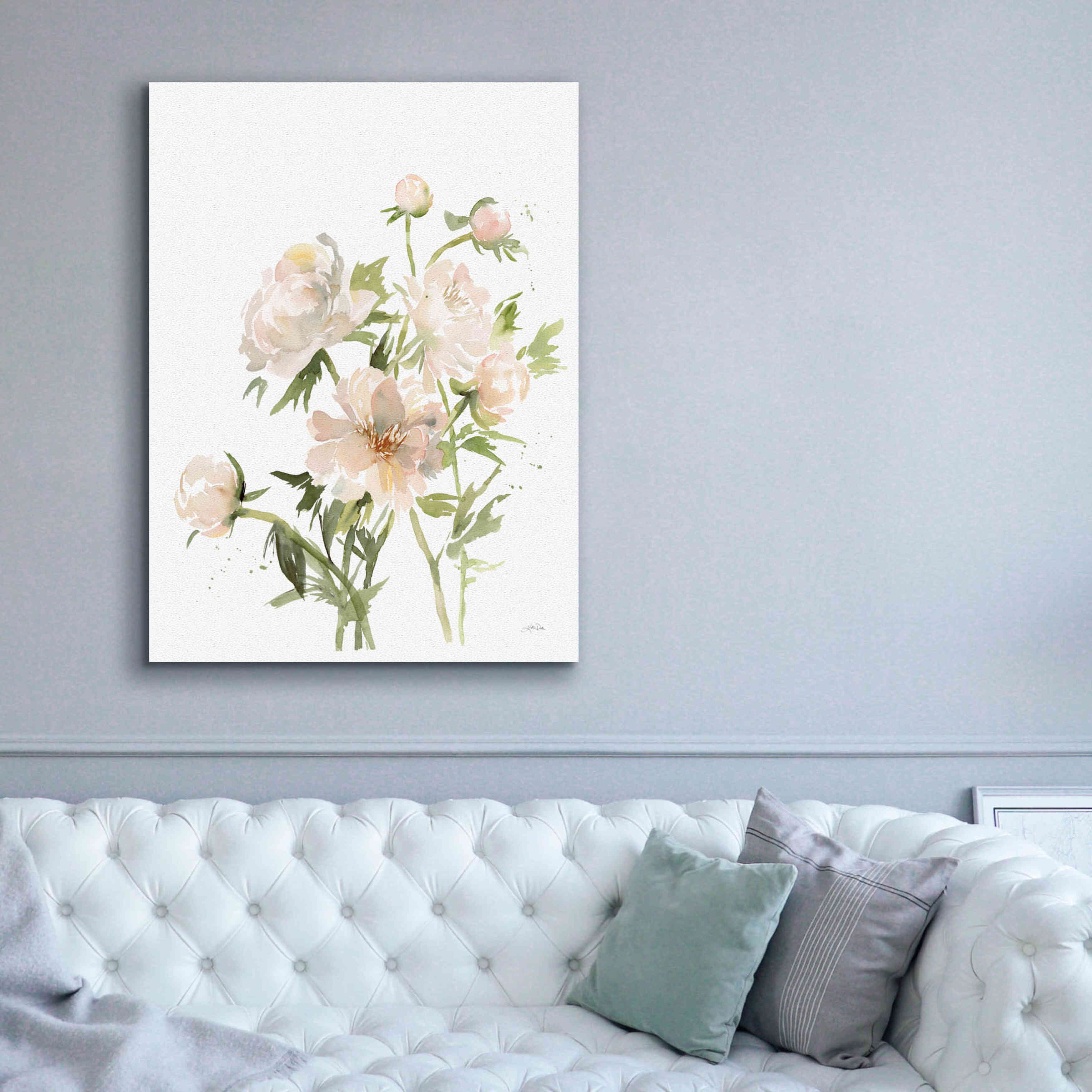 'Peonies II' by Katrina Pete, Giclee Canvas Wall Art,40x54