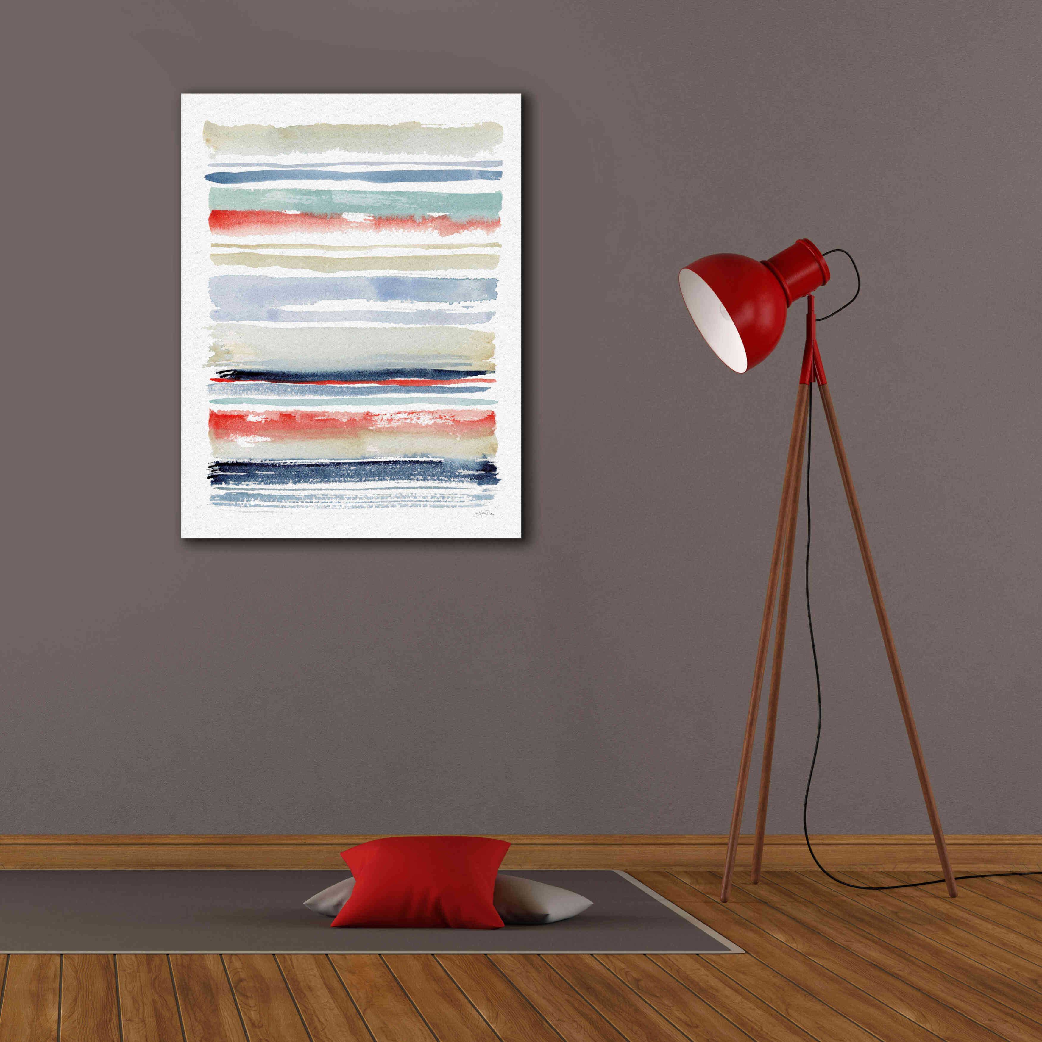 'Nautical Stripes' by Katrina Pete, Giclee Canvas Wall Art,26x34