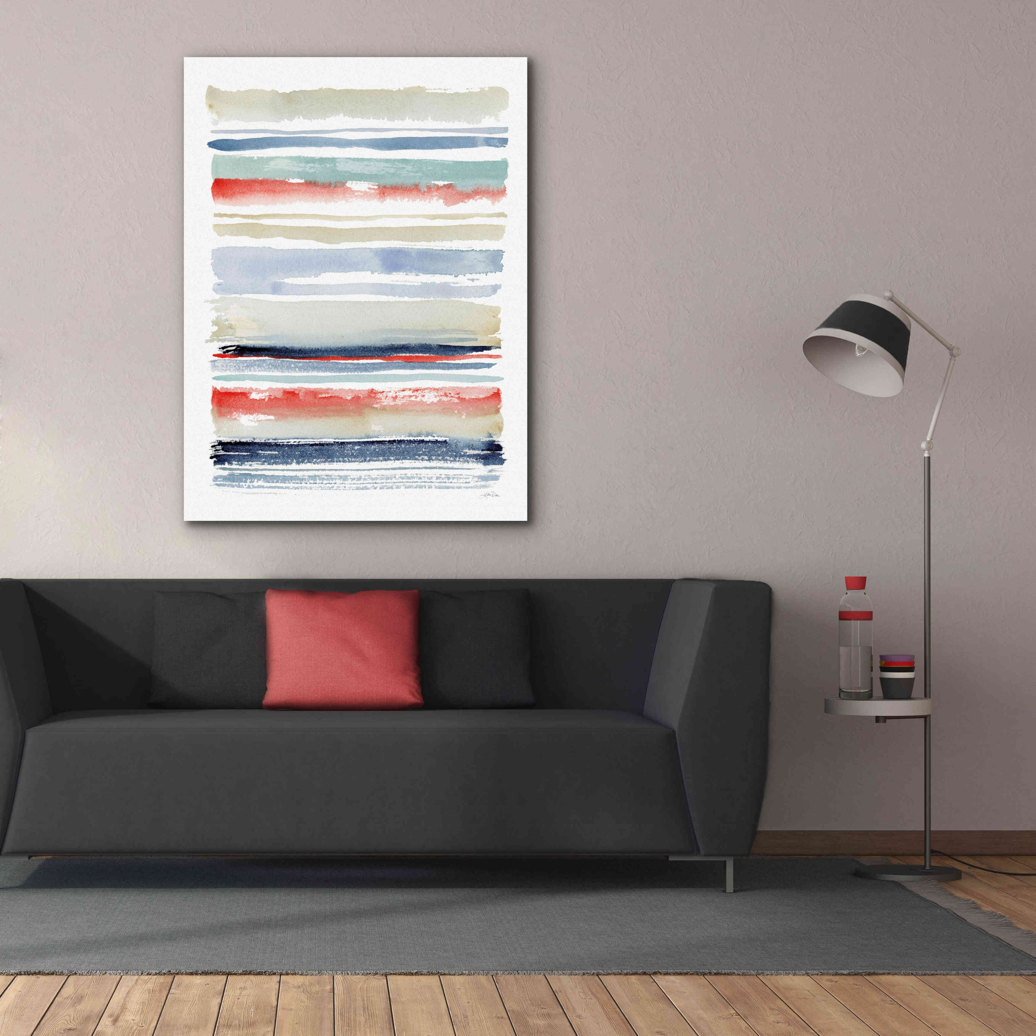 'Nautical Stripes' by Katrina Pete, Giclee Canvas Wall Art,40x54