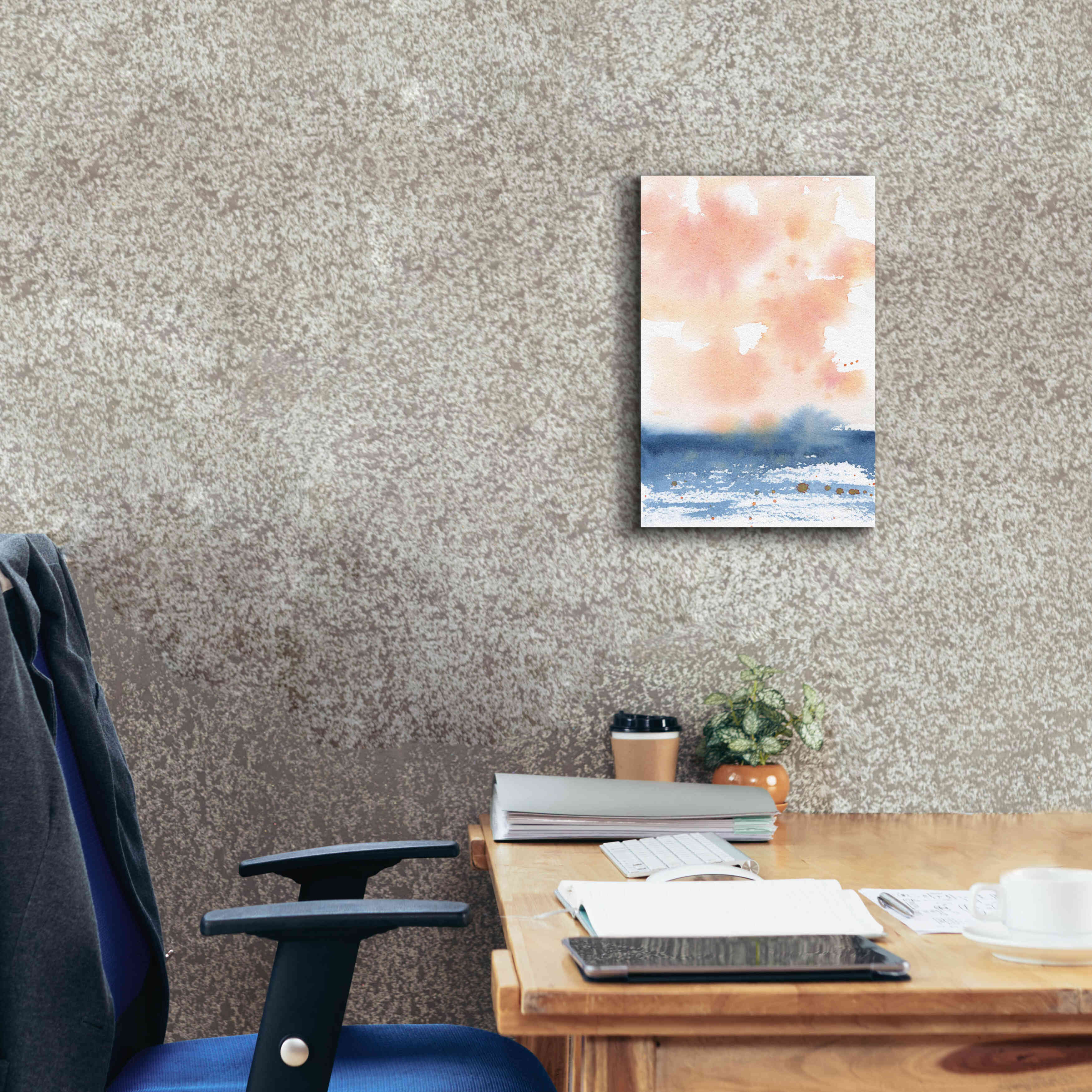 'Sunrise Seascape I' by Katrina Pete, Giclee Canvas Wall Art,12x18