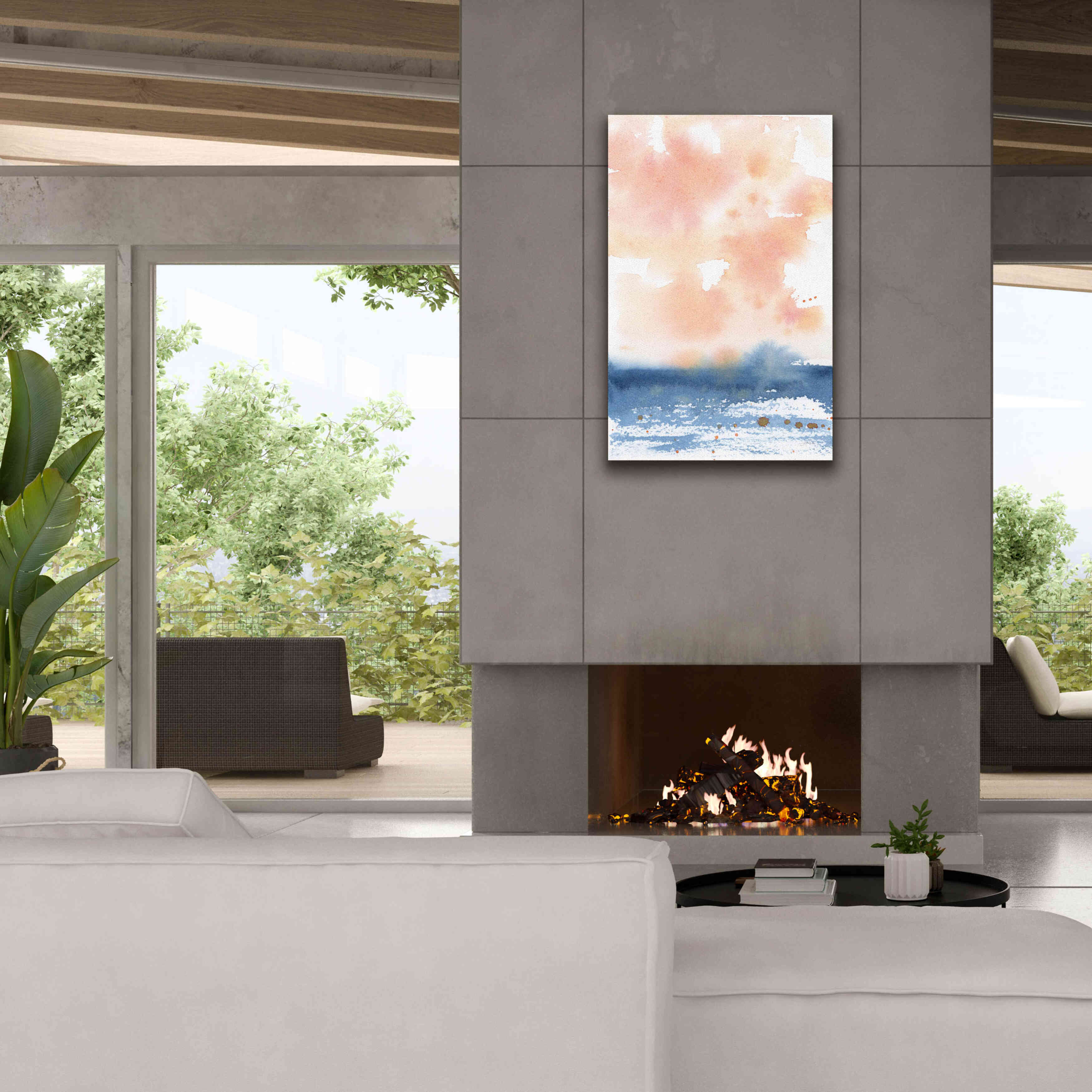 'Sunrise Seascape I' by Katrina Pete, Giclee Canvas Wall Art,26x40