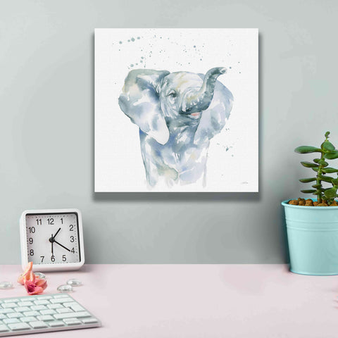 Image of 'Baby Elephant' by Katrina Pete, Giclee Canvas Wall Art,12x12