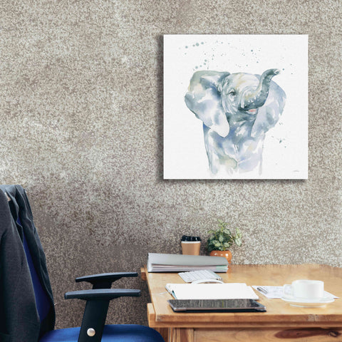 Image of 'Baby Elephant' by Katrina Pete, Giclee Canvas Wall Art,26x26