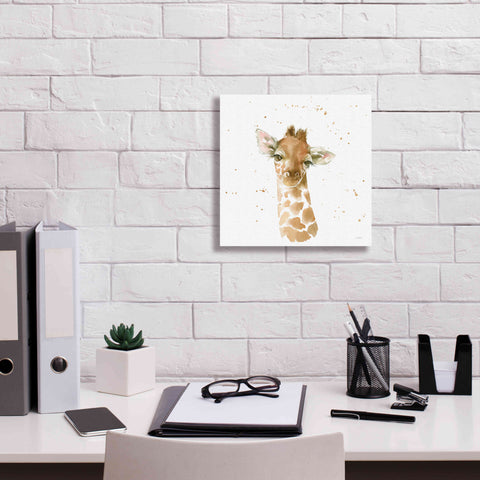 Image of 'Baby Giraffe' by Katrina Pete, Giclee Canvas Wall Art,12x12