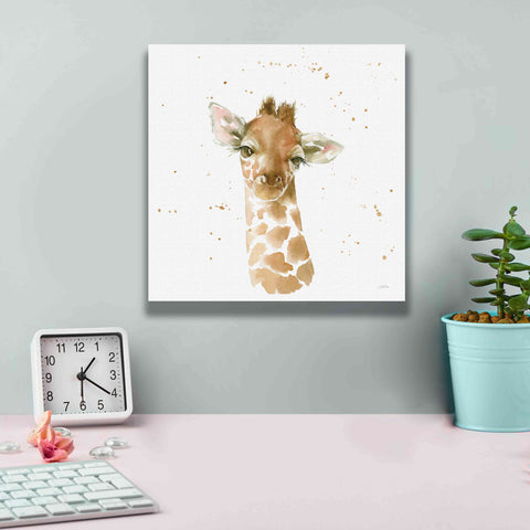 Image of 'Baby Giraffe' by Katrina Pete, Giclee Canvas Wall Art,12x12