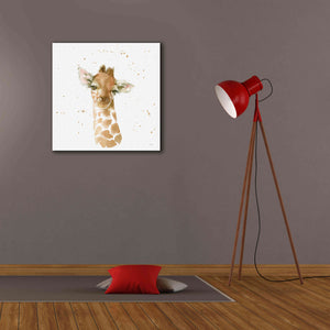 'Baby Giraffe' by Katrina Pete, Giclee Canvas Wall Art,26x26