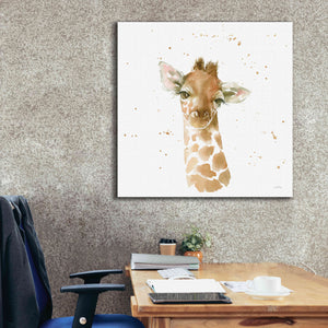 'Baby Giraffe' by Katrina Pete, Giclee Canvas Wall Art,37x37