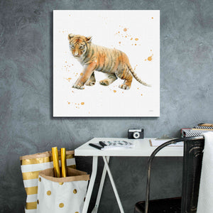 'Tiger Cub' by Katrina Pete, Giclee Canvas Wall Art,26x26