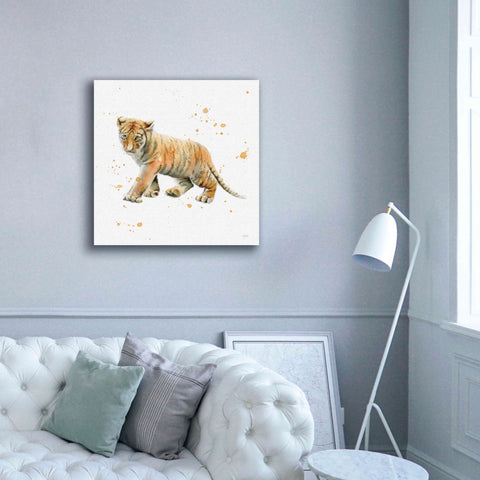 Image of 'Tiger Cub' by Katrina Pete, Giclee Canvas Wall Art,37x37