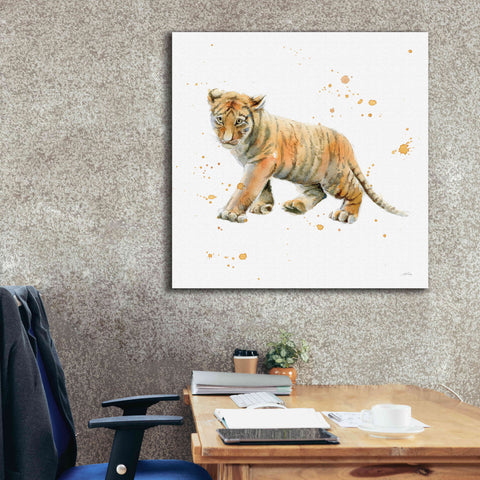 Image of 'Tiger Cub' by Katrina Pete, Giclee Canvas Wall Art,37x37