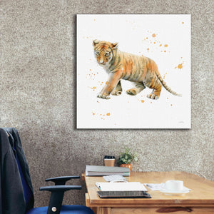 'Tiger Cub' by Katrina Pete, Giclee Canvas Wall Art,37x37