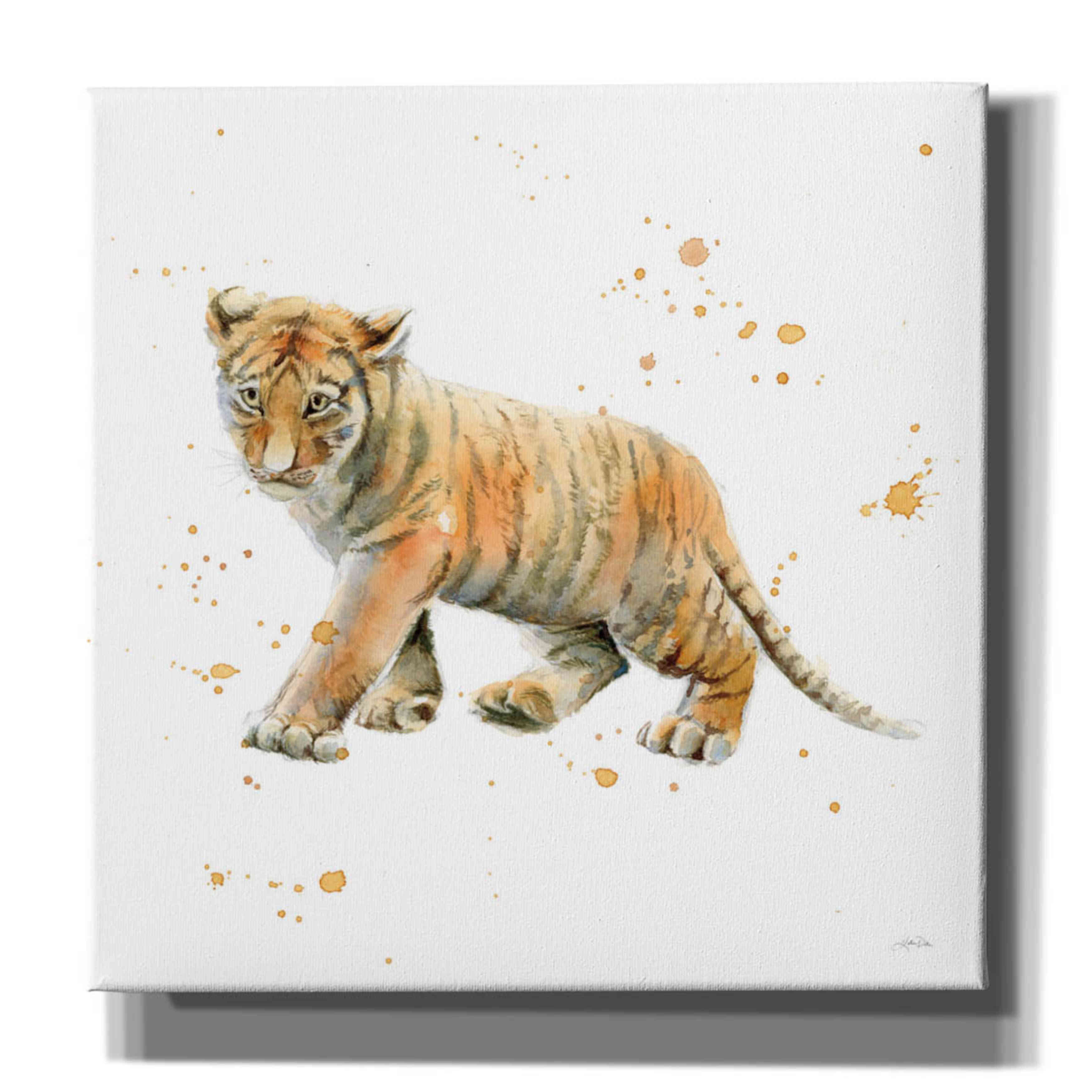 'Tiger Cub' by Katrina Pete, Giclee Canvas Wall Art