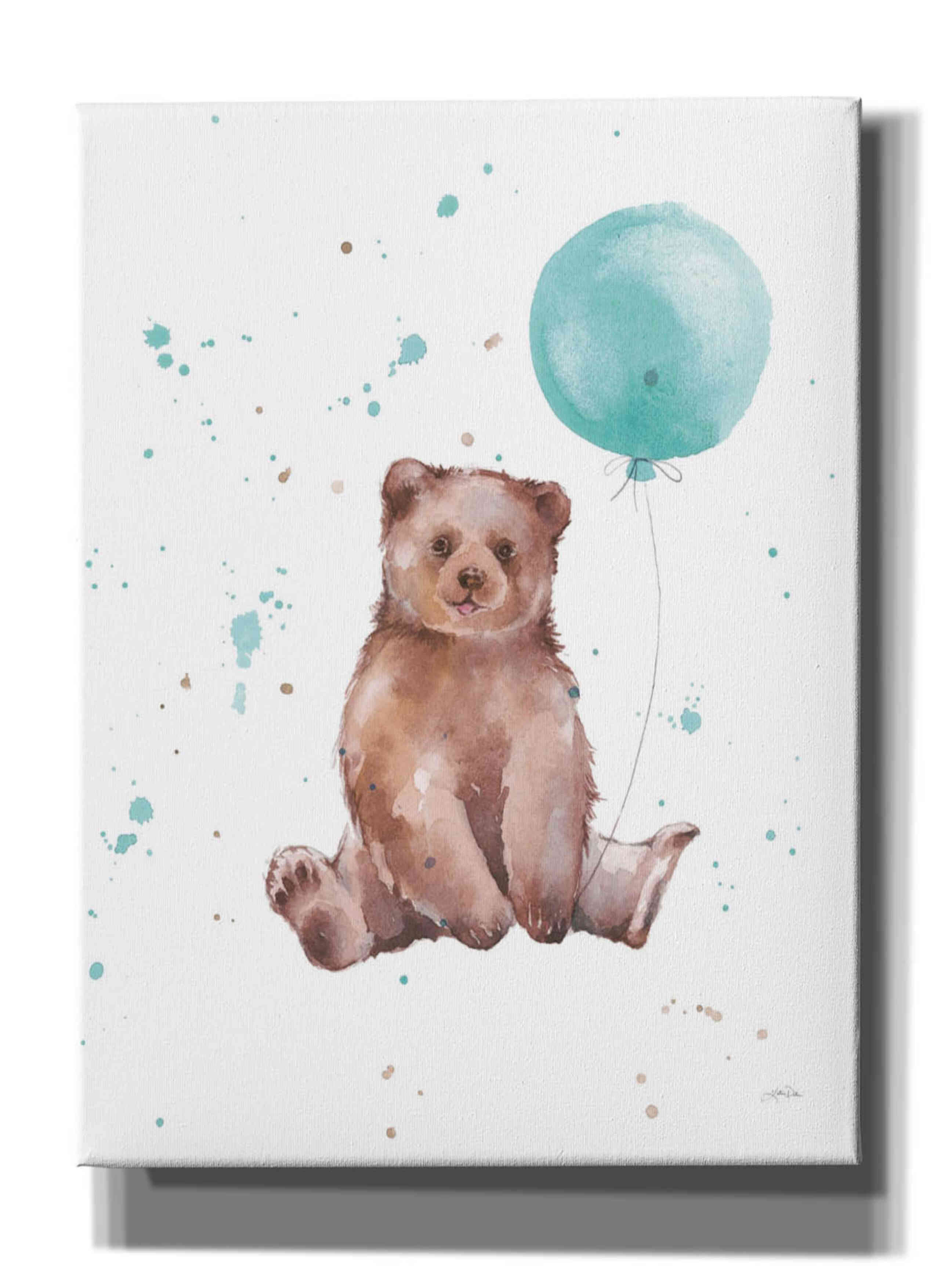 'Festive Bear' by Katrina Pete, Giclee Canvas Wall Art