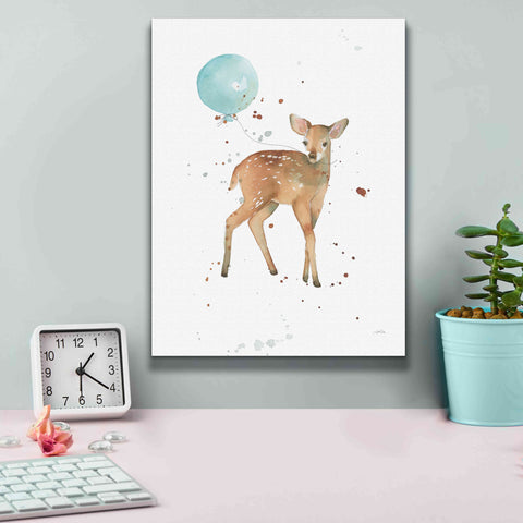 Image of 'Festive Fawn' by Katrina Pete, Giclee Canvas Wall Art,12x16