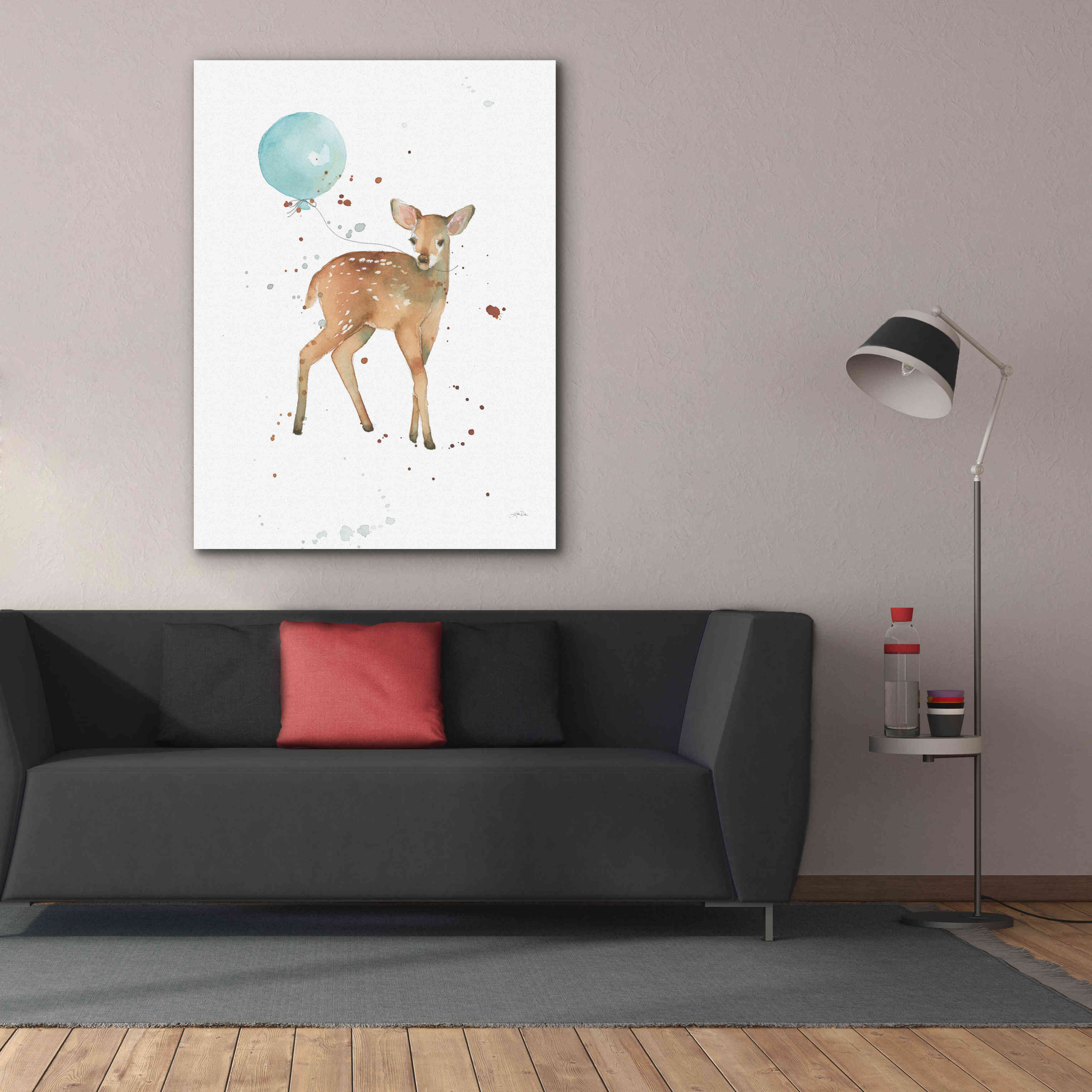 'Festive Fawn' by Katrina Pete, Giclee Canvas Wall Art,40x54