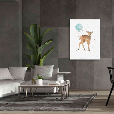 Image of 'Festive Fawn' by Katrina Pete, Giclee Canvas Wall Art,40x54