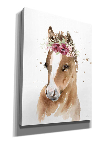 Image of 'Floral Pony' by Katrina Pete, Giclee Canvas Wall Art