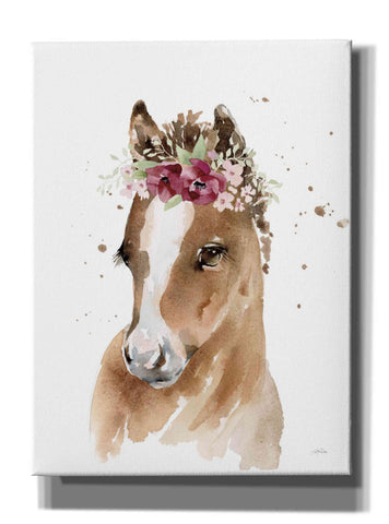 Image of 'Floral Pony' by Katrina Pete, Giclee Canvas Wall Art