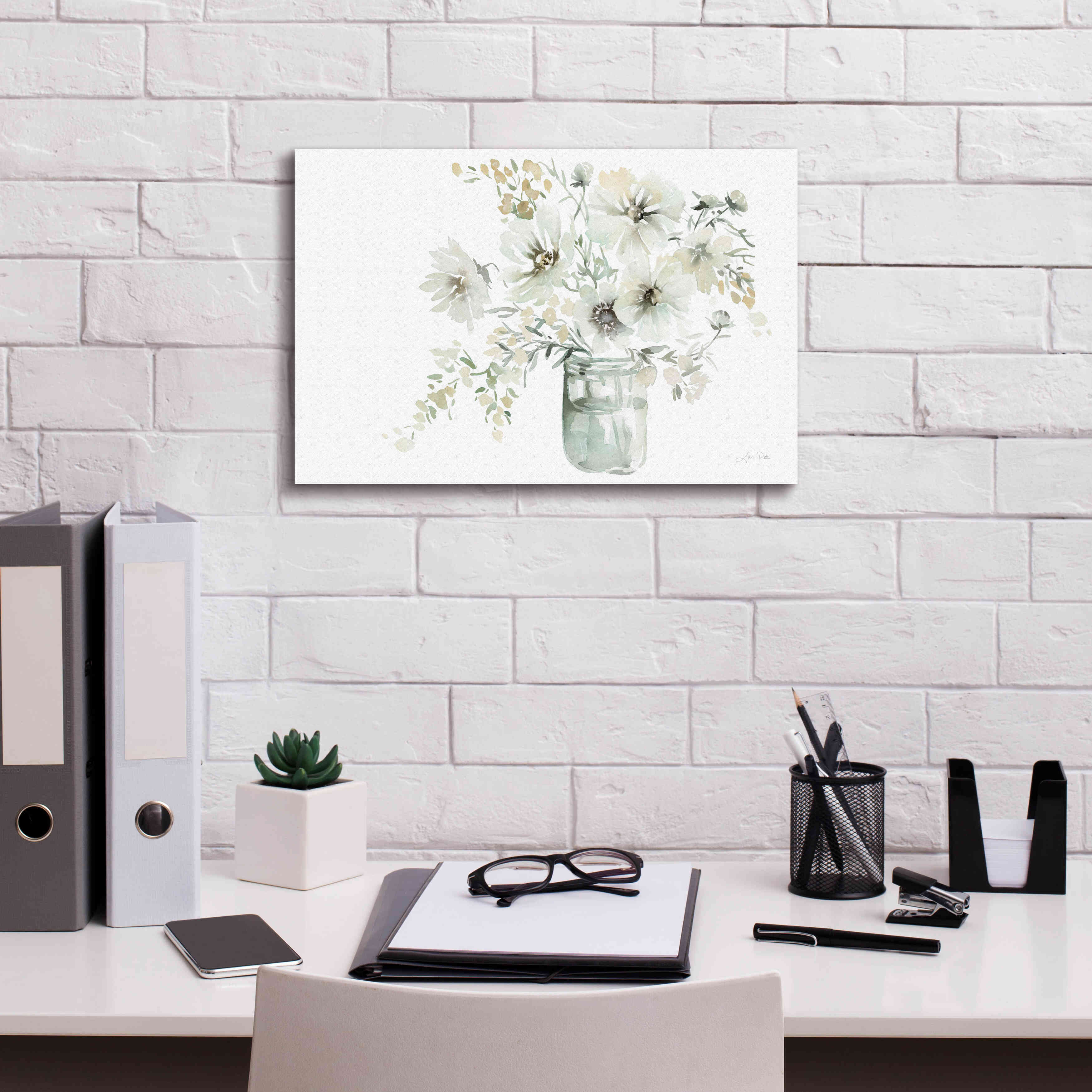 'Sunrise Bouquet' by Katrina Pete, Giclee Canvas Wall Art,18x12