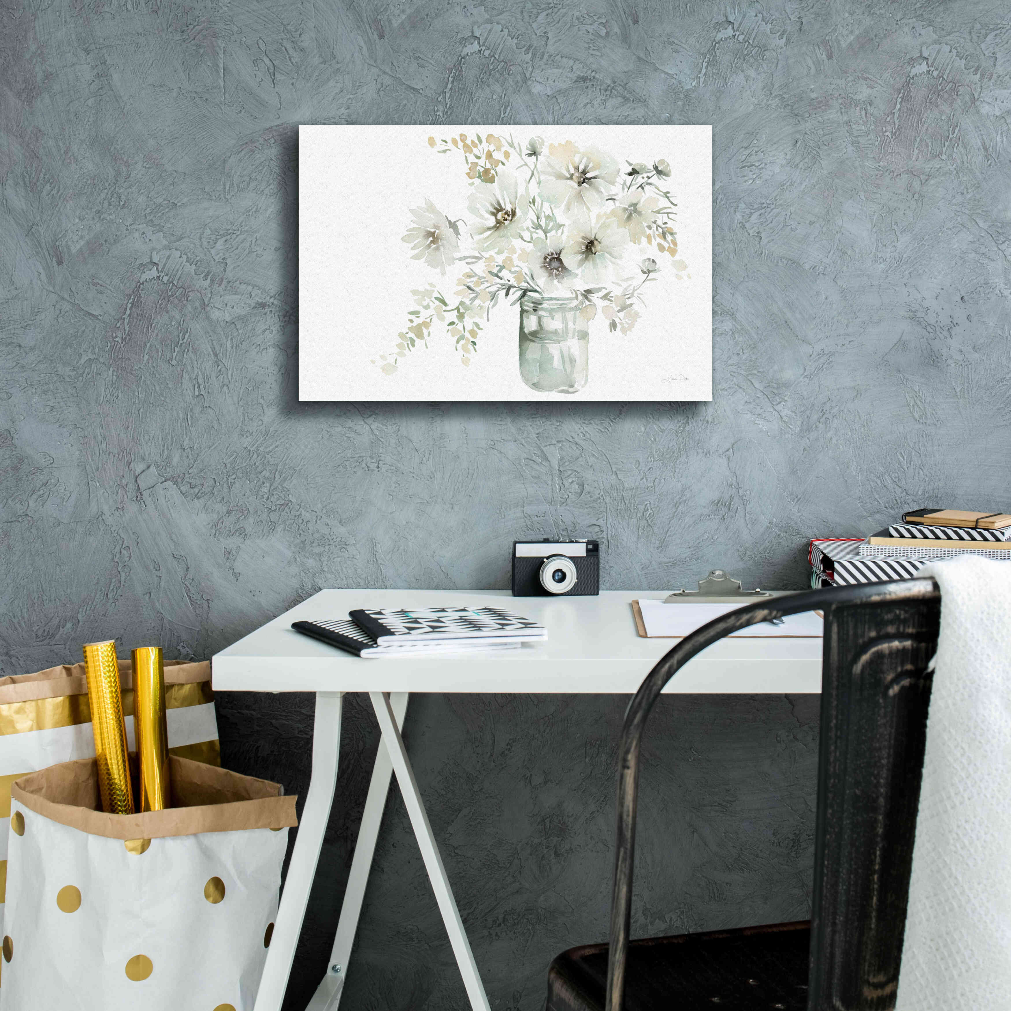 'Sunrise Bouquet' by Katrina Pete, Giclee Canvas Wall Art,18x12