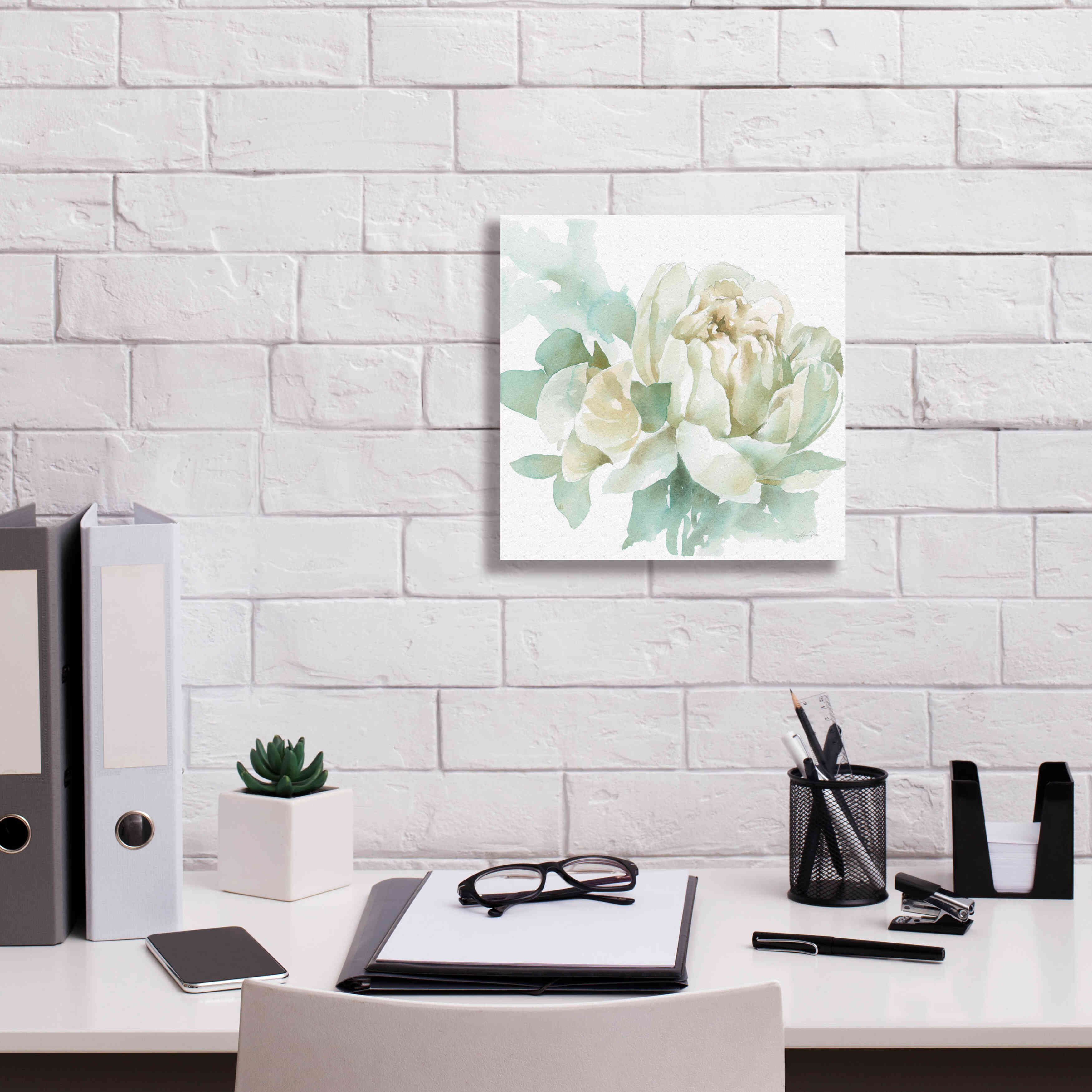 'Poetic Blooming I' by Katrina Pete, Giclee Canvas Wall Art,12x12