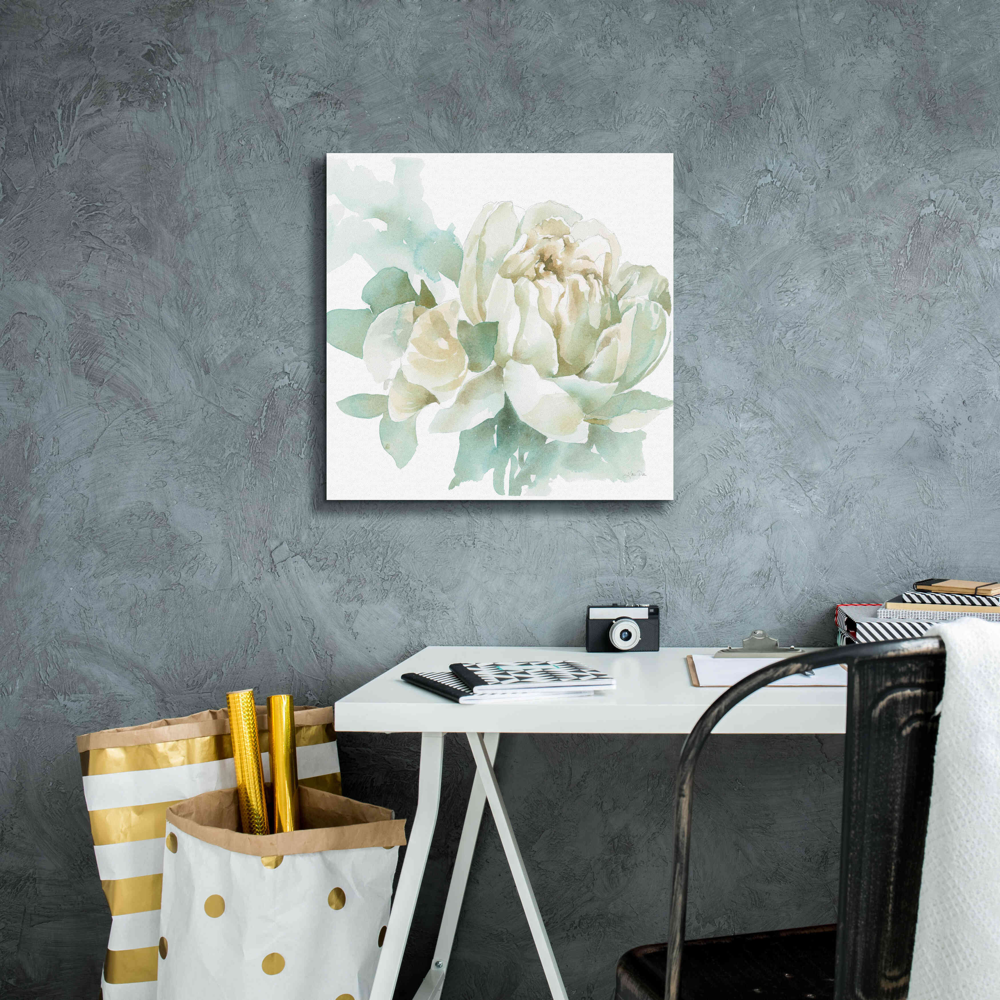 'Poetic Blooming I' by Katrina Pete, Giclee Canvas Wall Art,18x18