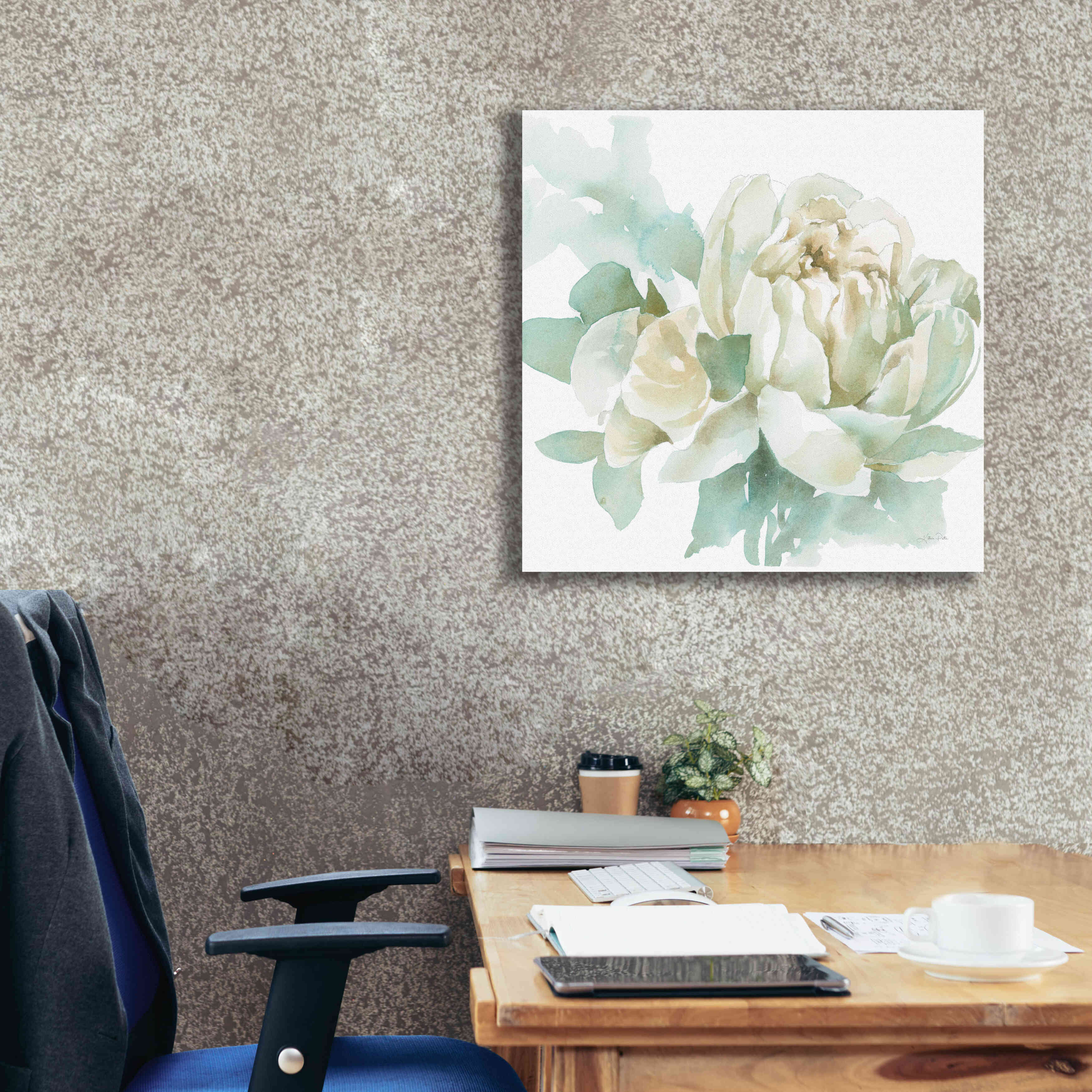 'Poetic Blooming I' by Katrina Pete, Giclee Canvas Wall Art,26x26