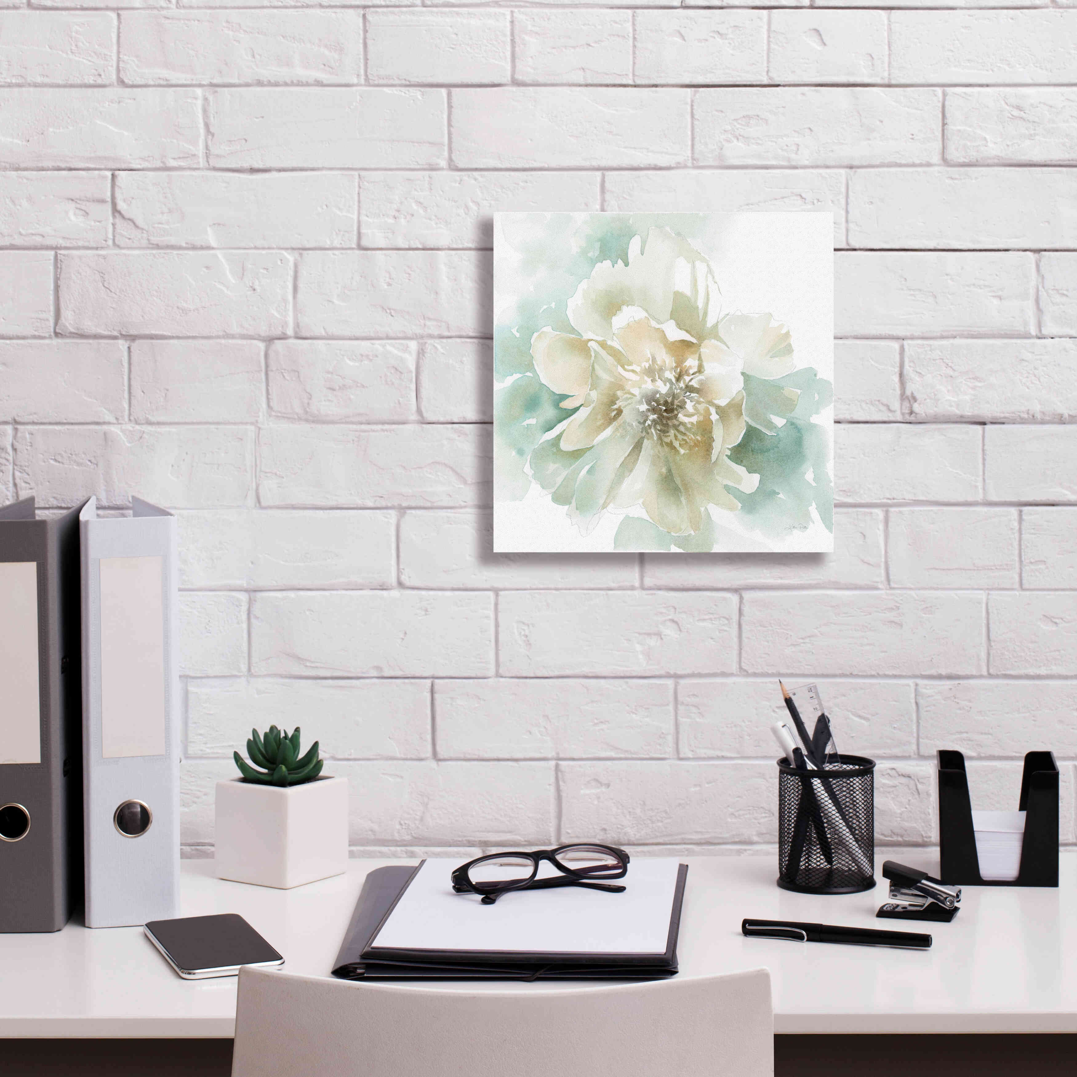 'Poetic Blooming II' by Katrina Pete, Giclee Canvas Wall Art,12x12