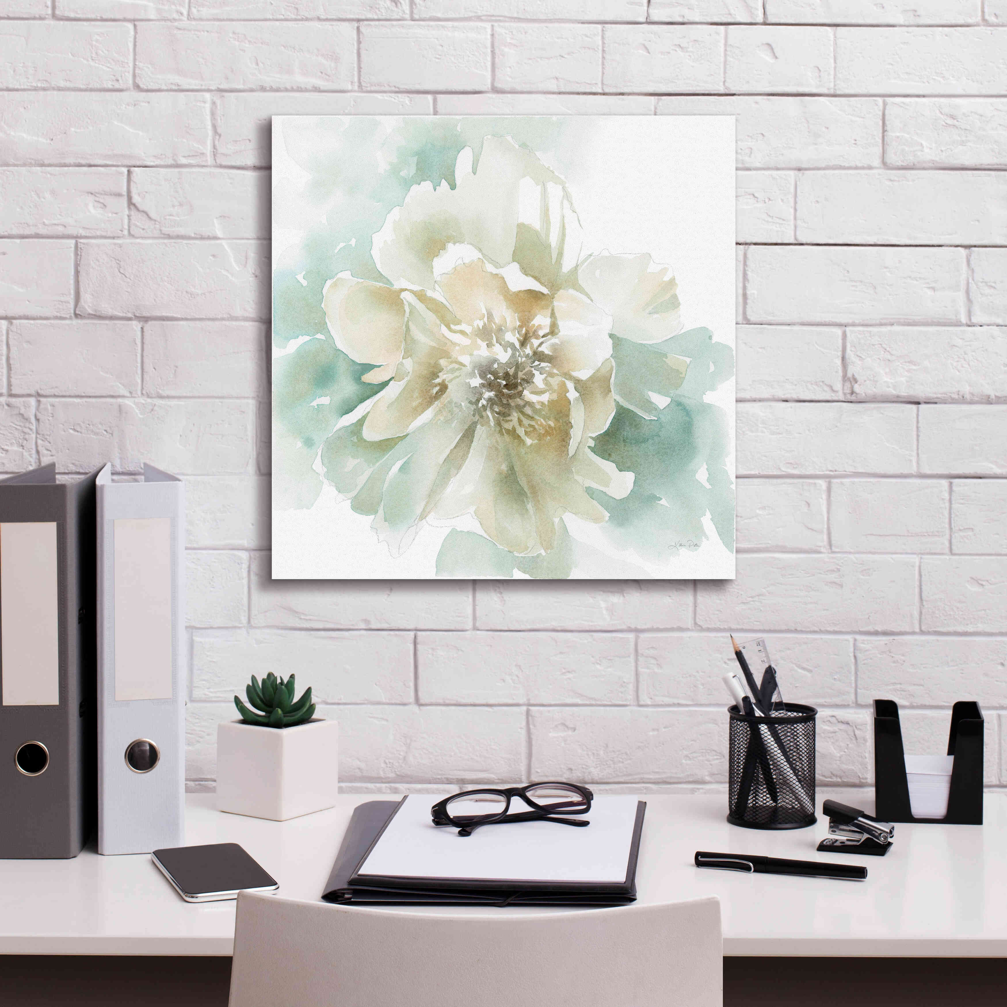 'Poetic Blooming II' by Katrina Pete, Giclee Canvas Wall Art,18x18