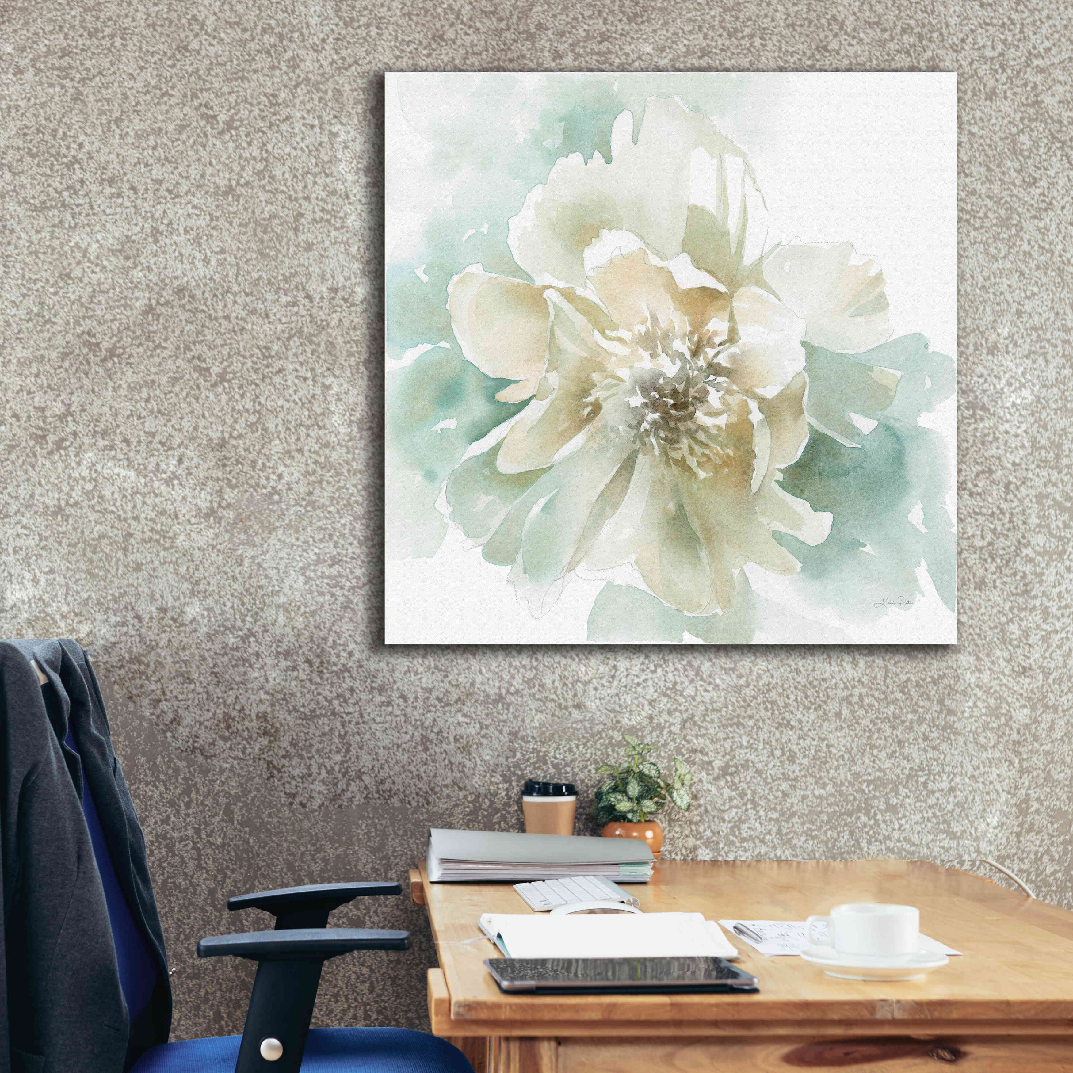 'Poetic Blooming II' by Katrina Pete, Giclee Canvas Wall Art,37x37