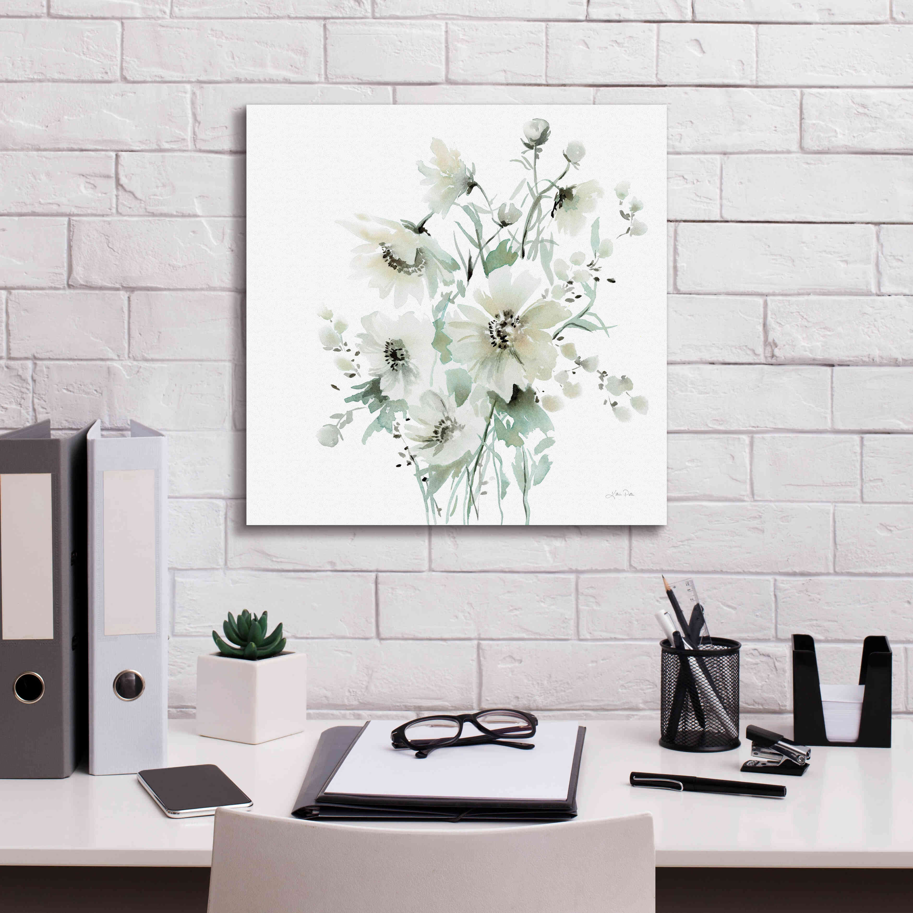 'Secret Garden Bouquet I' by Katrina Pete, Giclee Canvas Wall Art,18x18