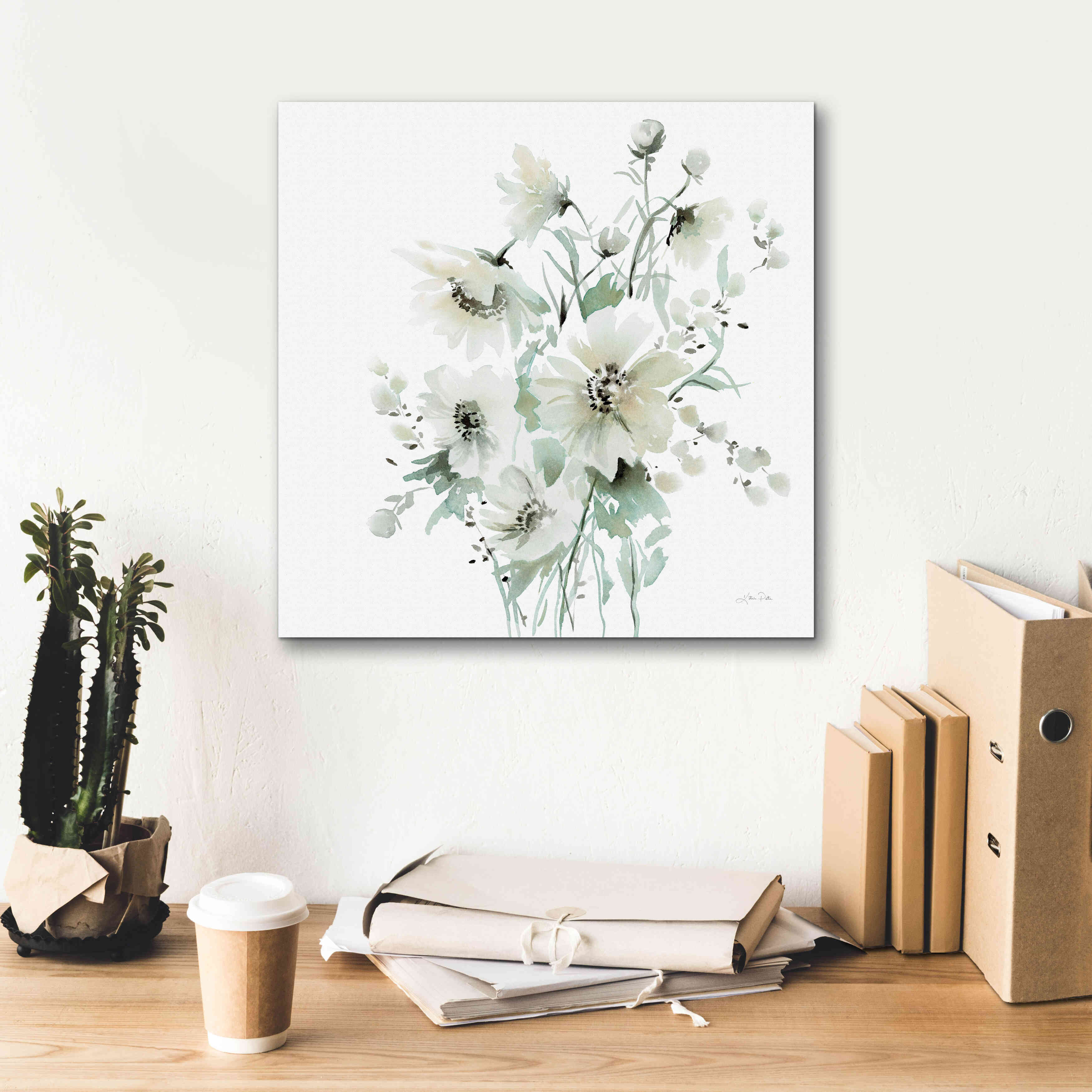 'Secret Garden Bouquet I' by Katrina Pete, Giclee Canvas Wall Art,18x18