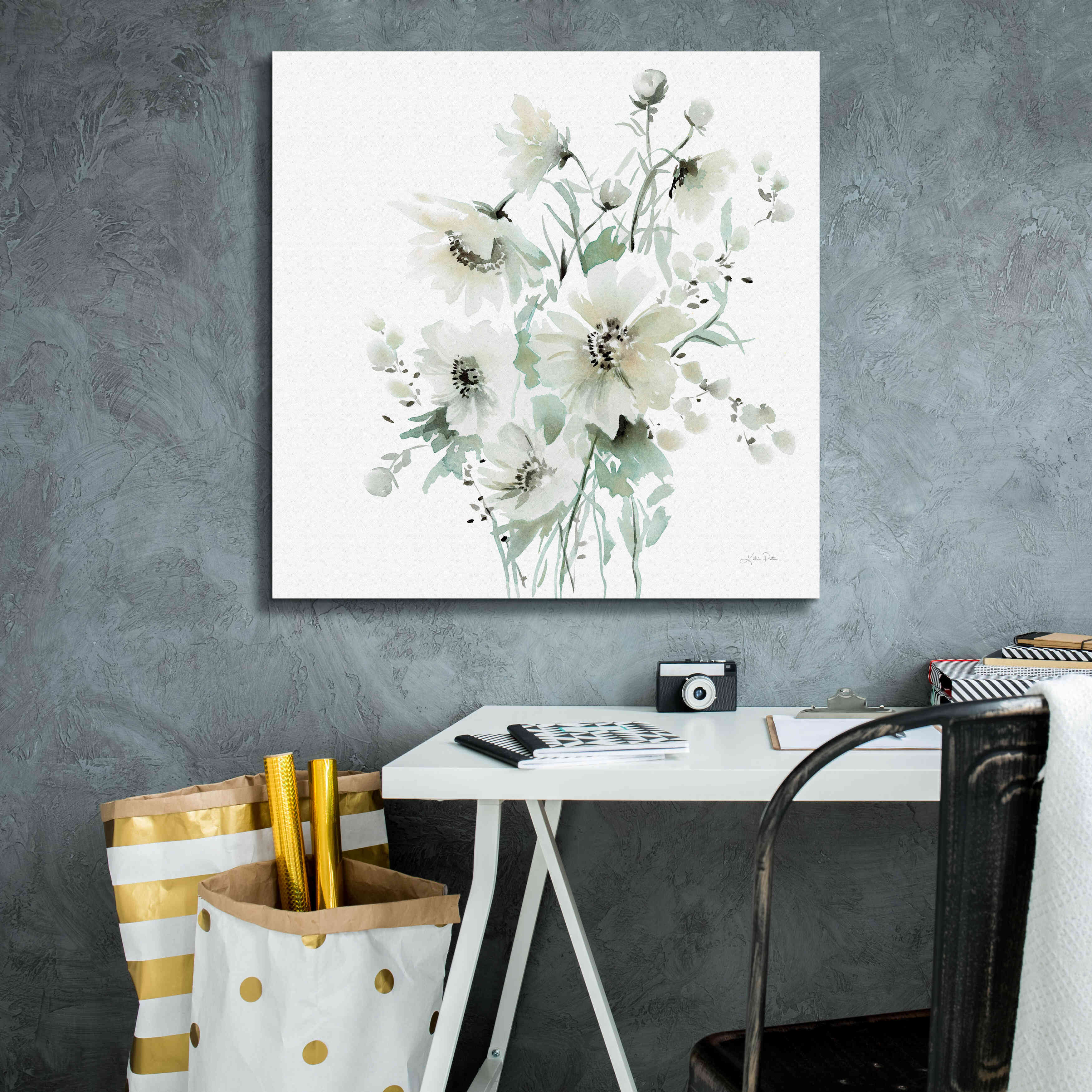 'Secret Garden Bouquet I' by Katrina Pete, Giclee Canvas Wall Art,26x26