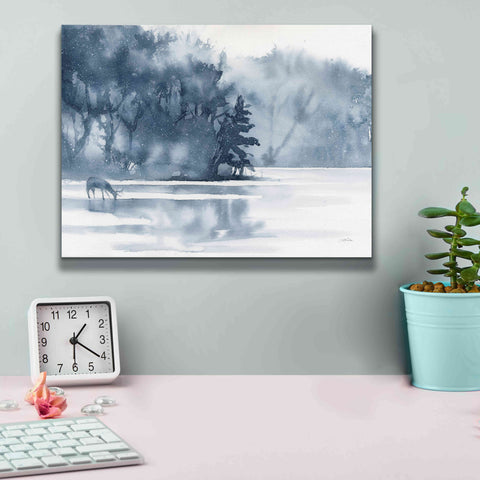 Image of 'Winter Lake' by Katrina Pete, Giclee Canvas Wall Art,16x12