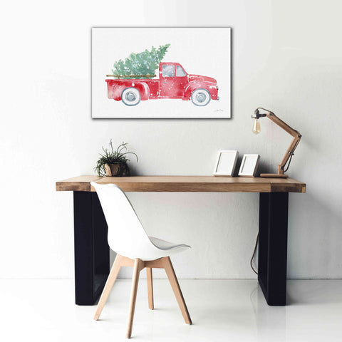 Image of 'Christmas Truck' by Katrina Pete, Giclee Canvas Wall Art,40x26