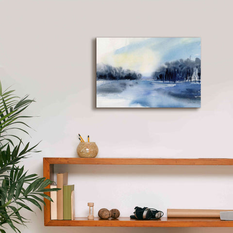 Image of 'Winter River' by Katrina Pete, Giclee Canvas Wall Art,18x12