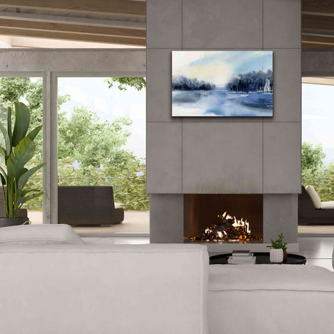 Image of 'Winter River' by Katrina Pete, Giclee Canvas Wall Art,40x26