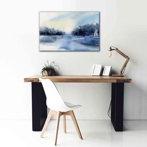 Image of 'Winter River' by Katrina Pete, Giclee Canvas Wall Art,40x26