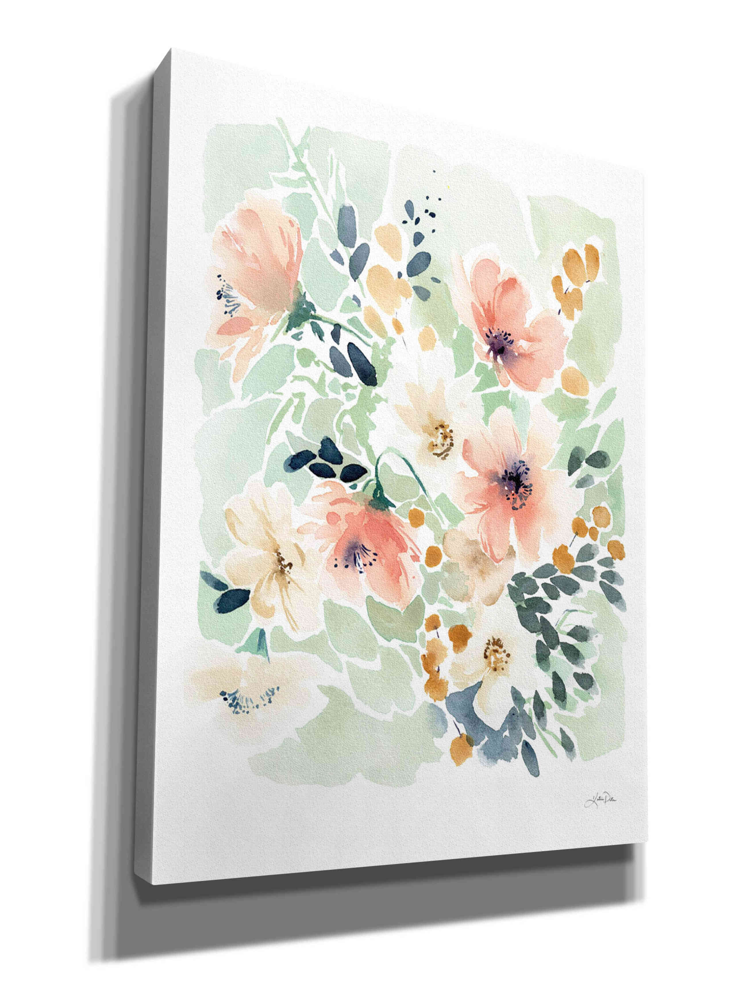 'Spring Florals' by Katrina Pete, Giclee Canvas Wall Art