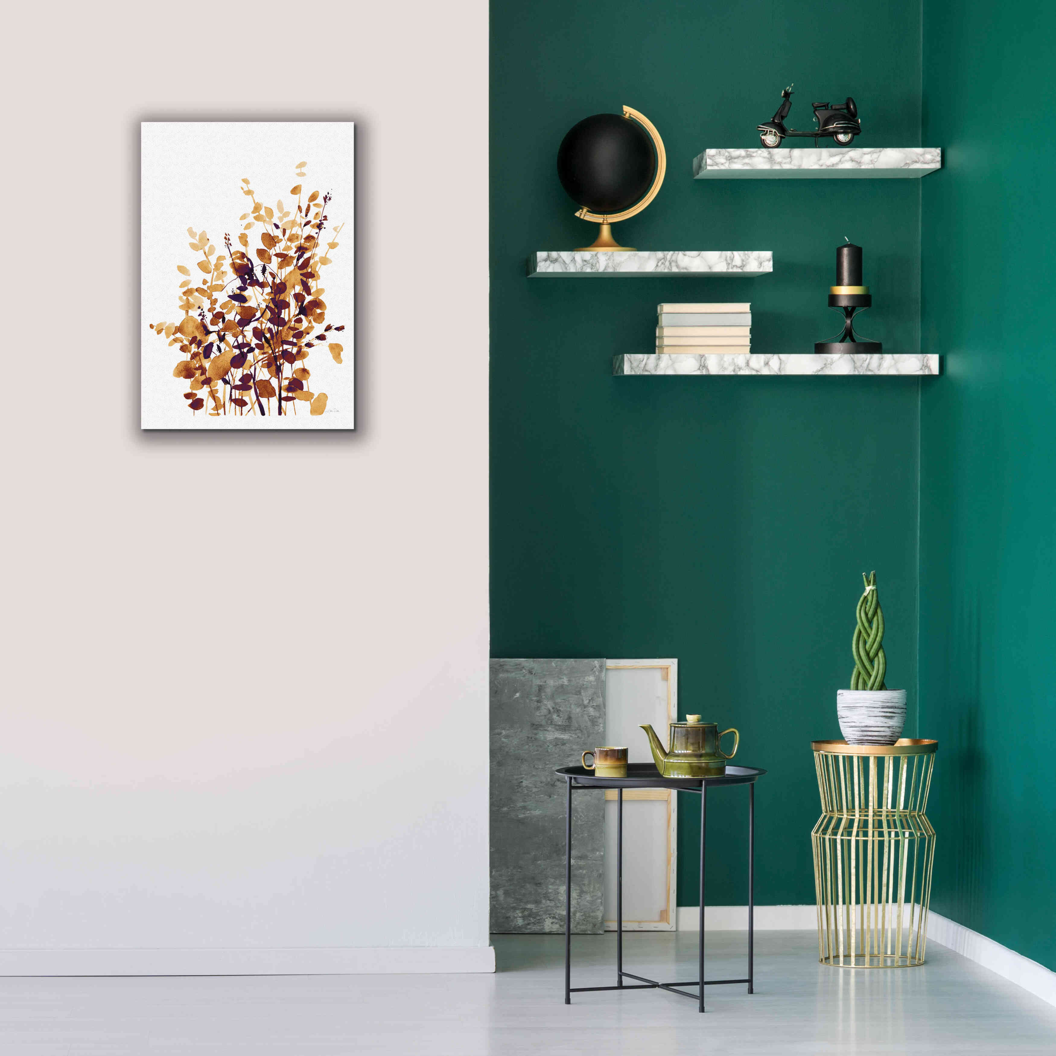 'Brown Botanicals' by Katrina Pete, Giclee Canvas Wall Art,18x26