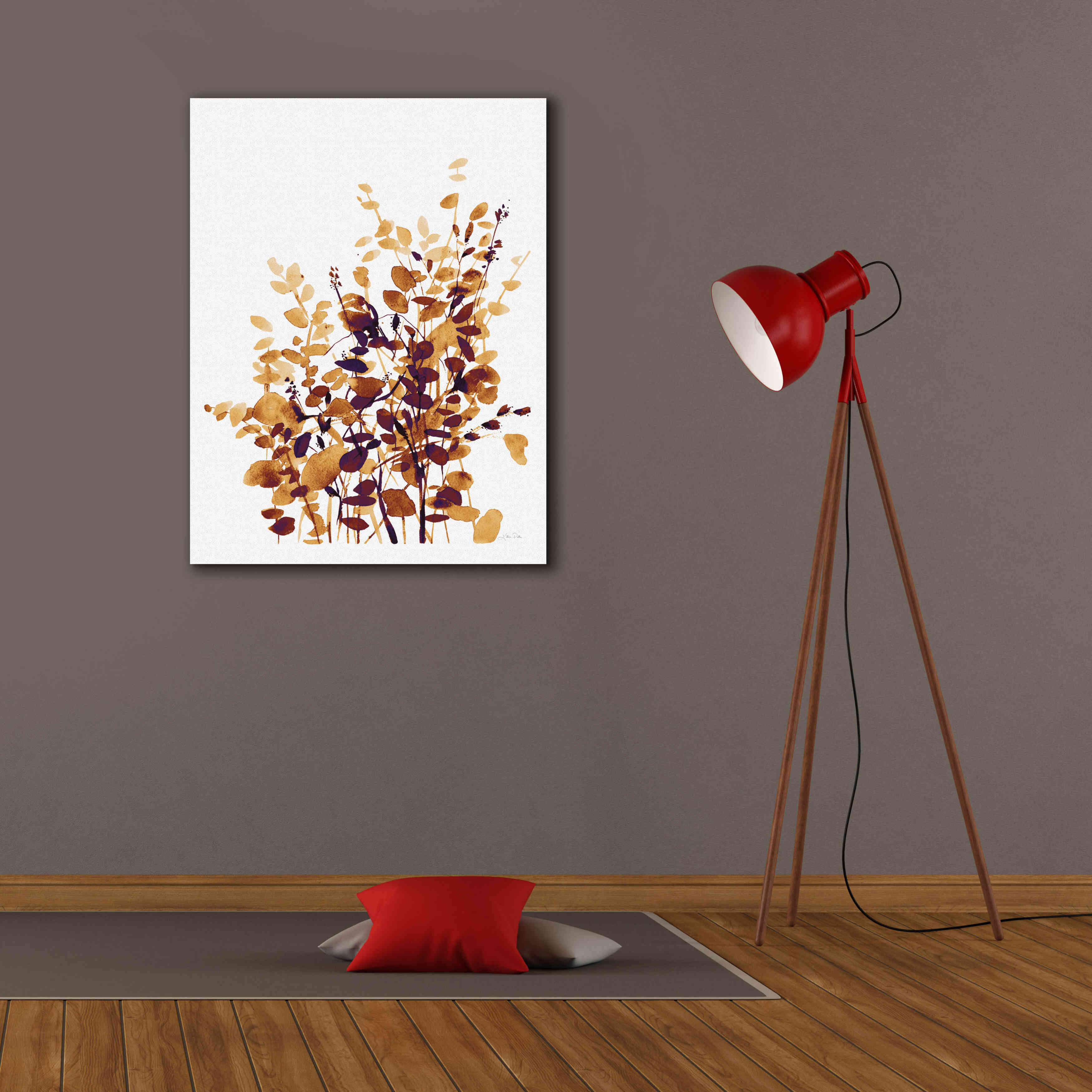 'Brown Botanicals' by Katrina Pete, Giclee Canvas Wall Art,26x34