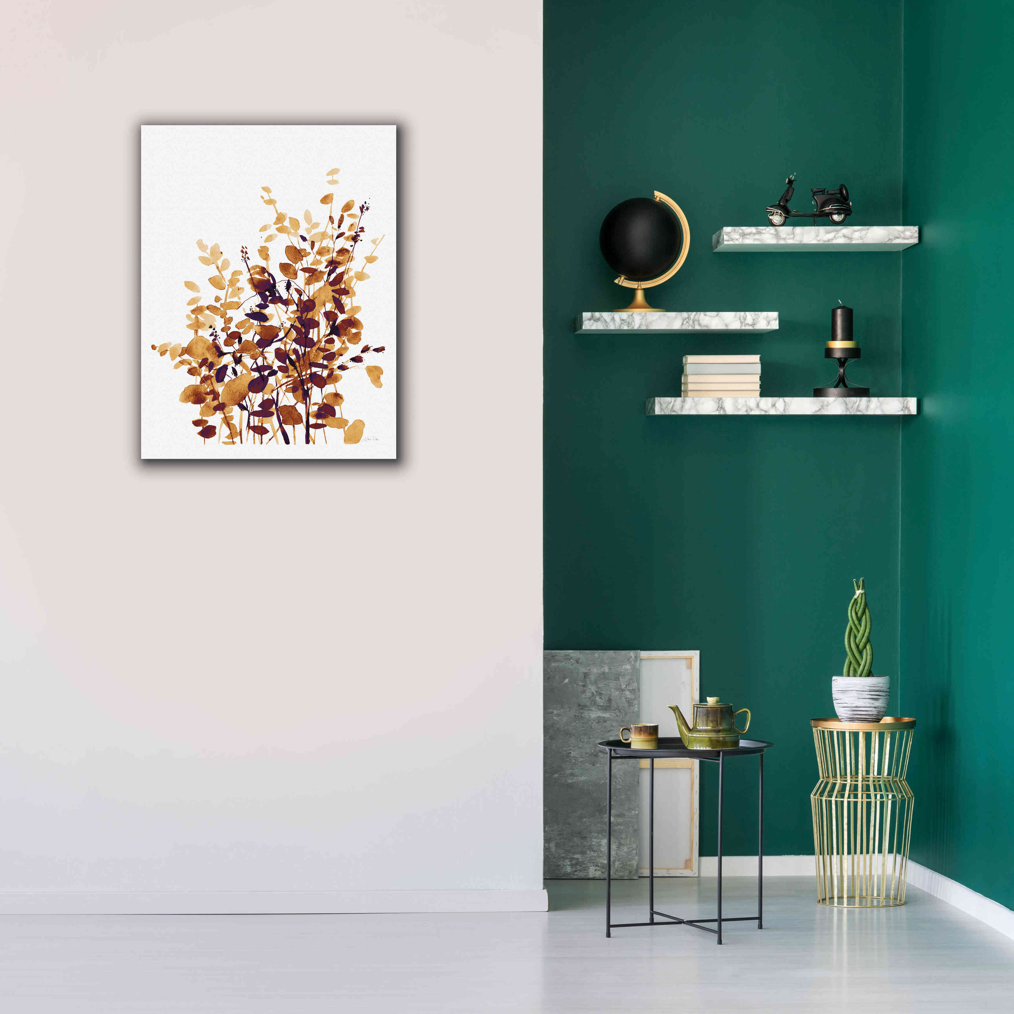 'Brown Botanicals' by Katrina Pete, Giclee Canvas Wall Art,26x34
